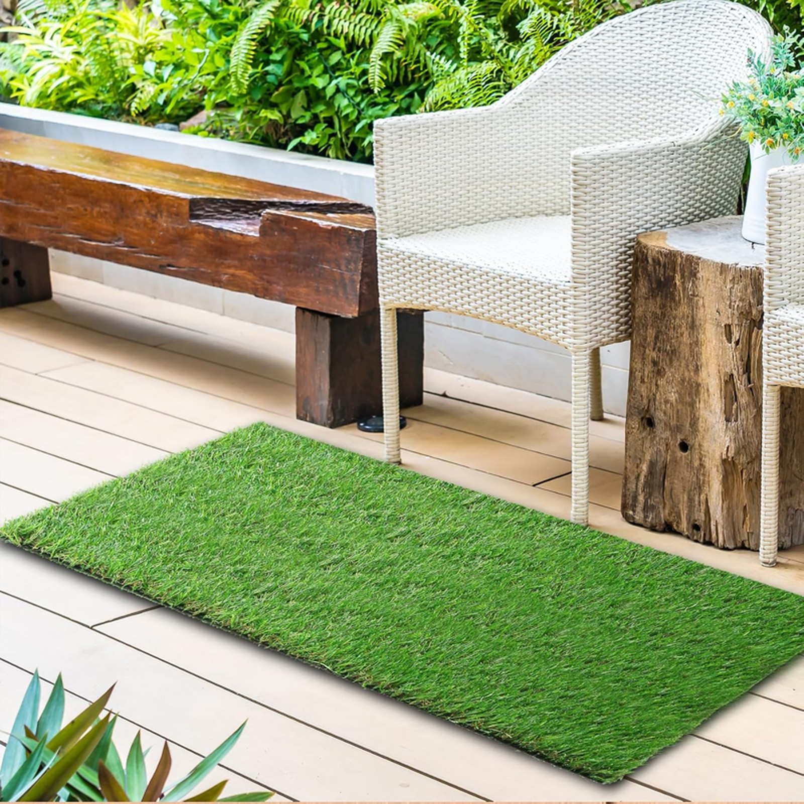 2FT X 6FT Artificial Turf Runner Rug Indoor Outdoor – Realistic Narrow Fake