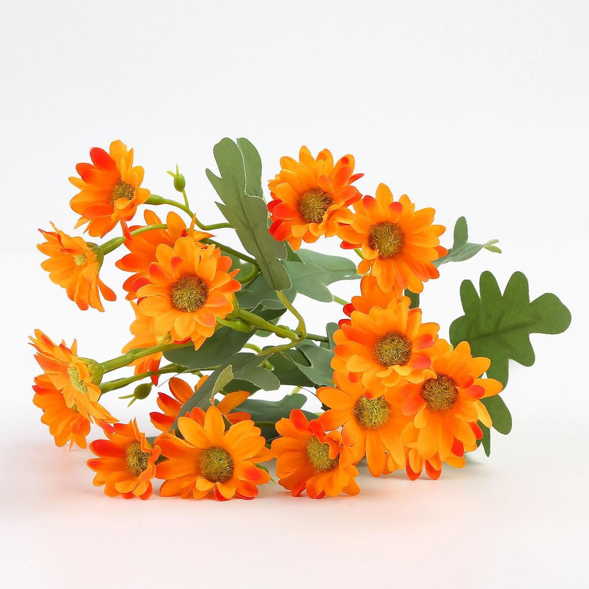 21 Head Sunflower Daisy Bouquet, Chamomile, Artificial Flowers, Wedding Decor