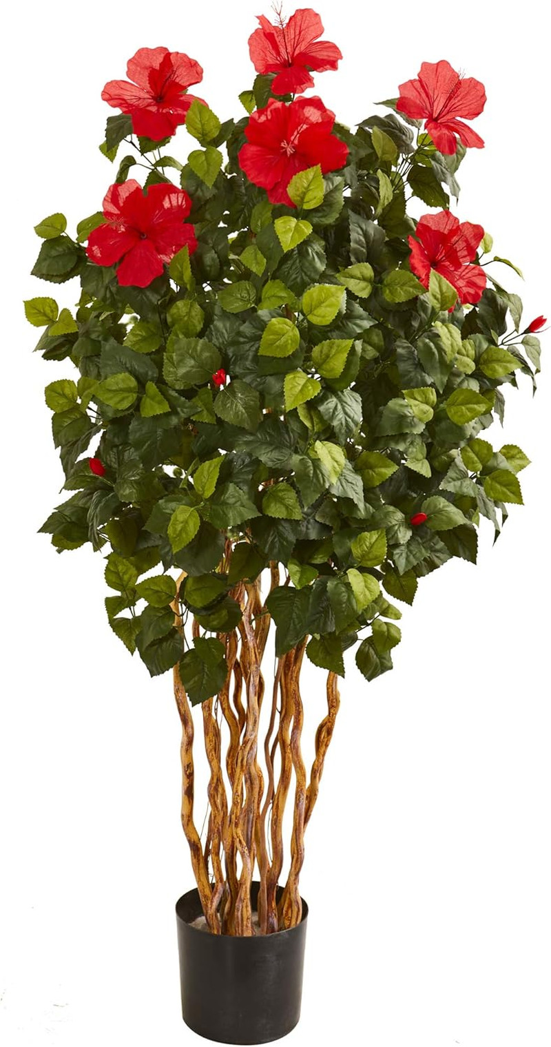 Stunning 5Ft Hibiscus Artificial Tree for Home Decor and Office Spaces