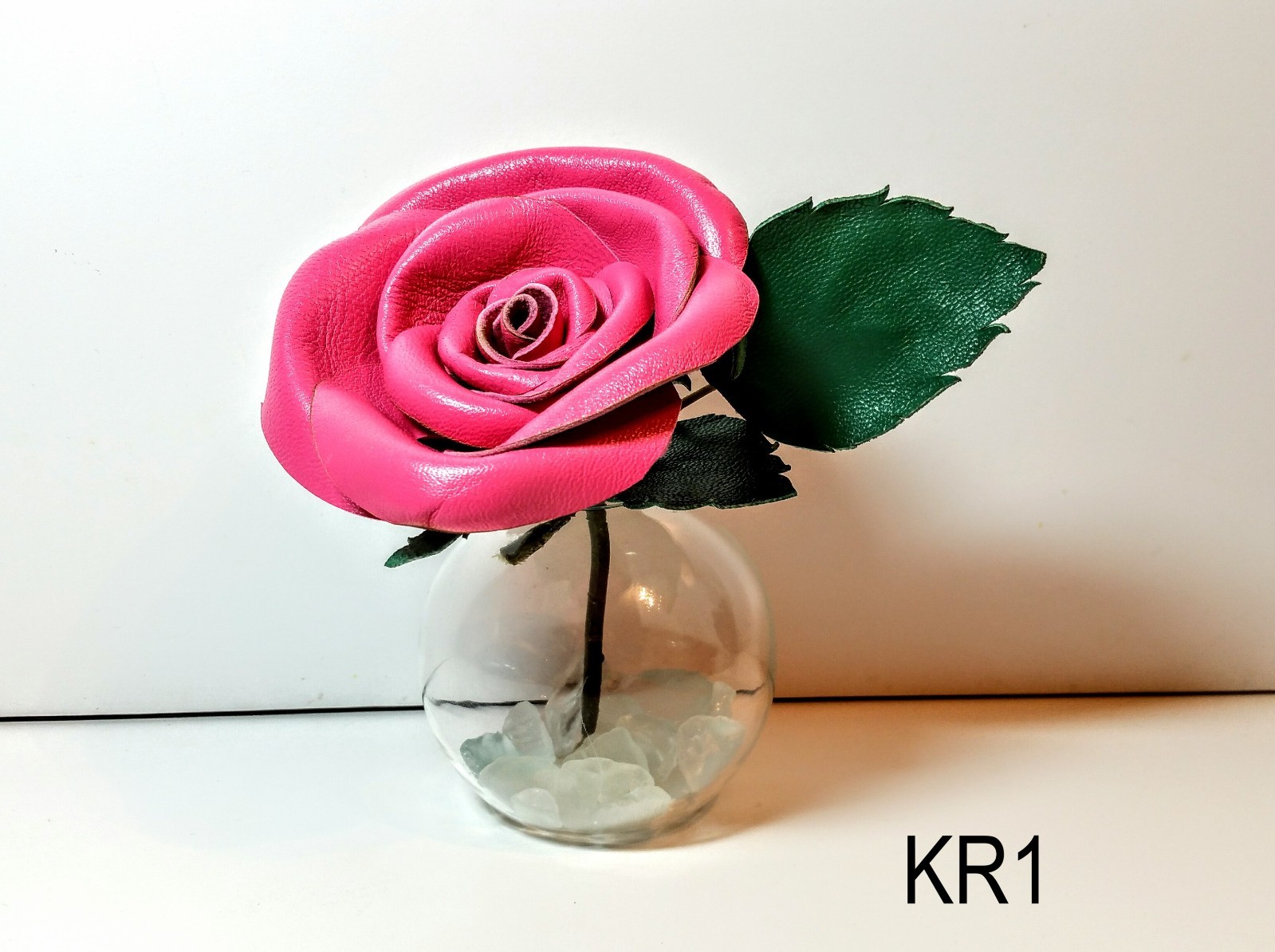 3rd Anniversary Wedding gift for her, leath Rose In Tea Cup leather flower decor