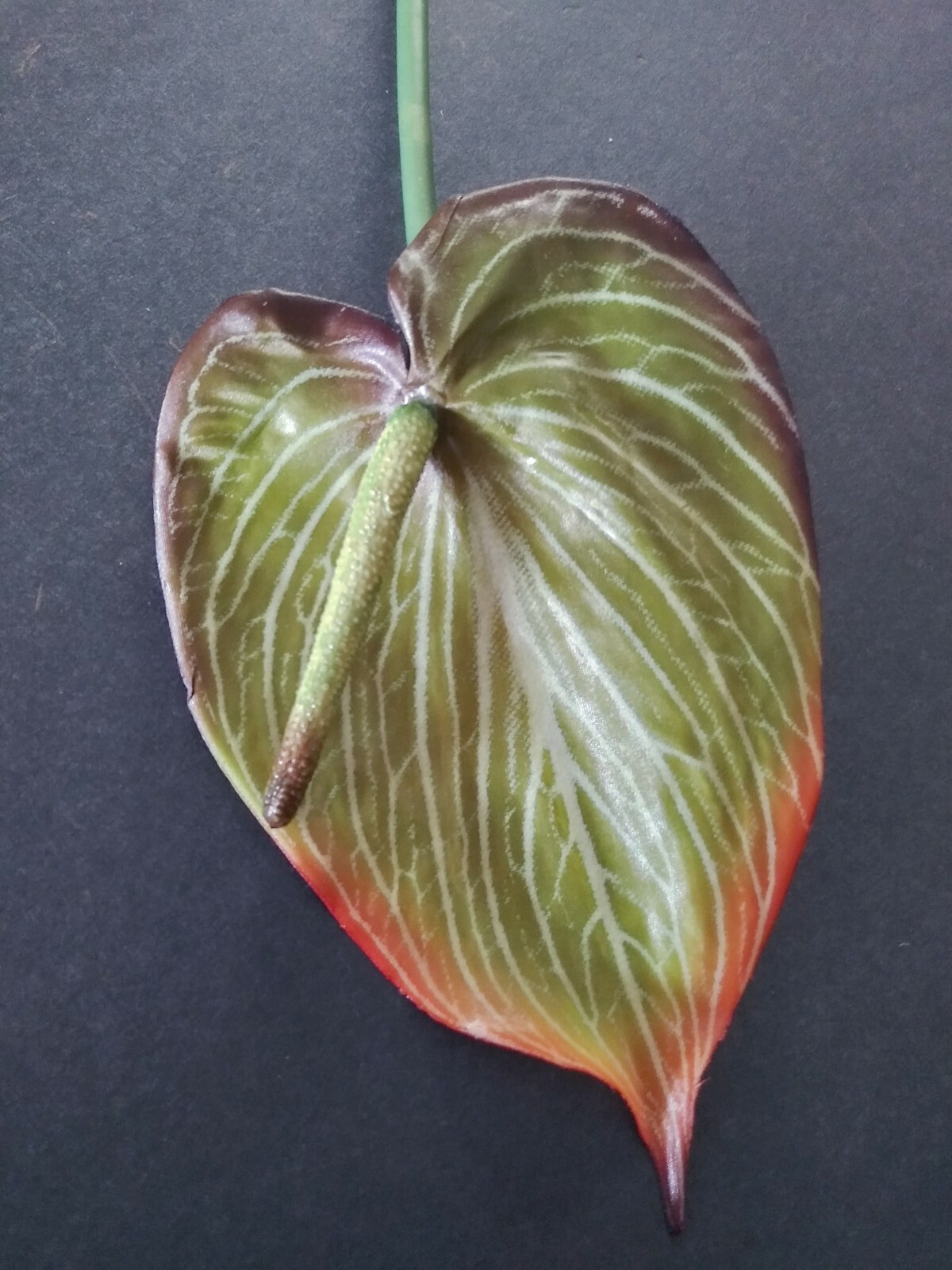 22″ Anthurium stem. Silk flower floral arrangements tropical Hawaiian flowers