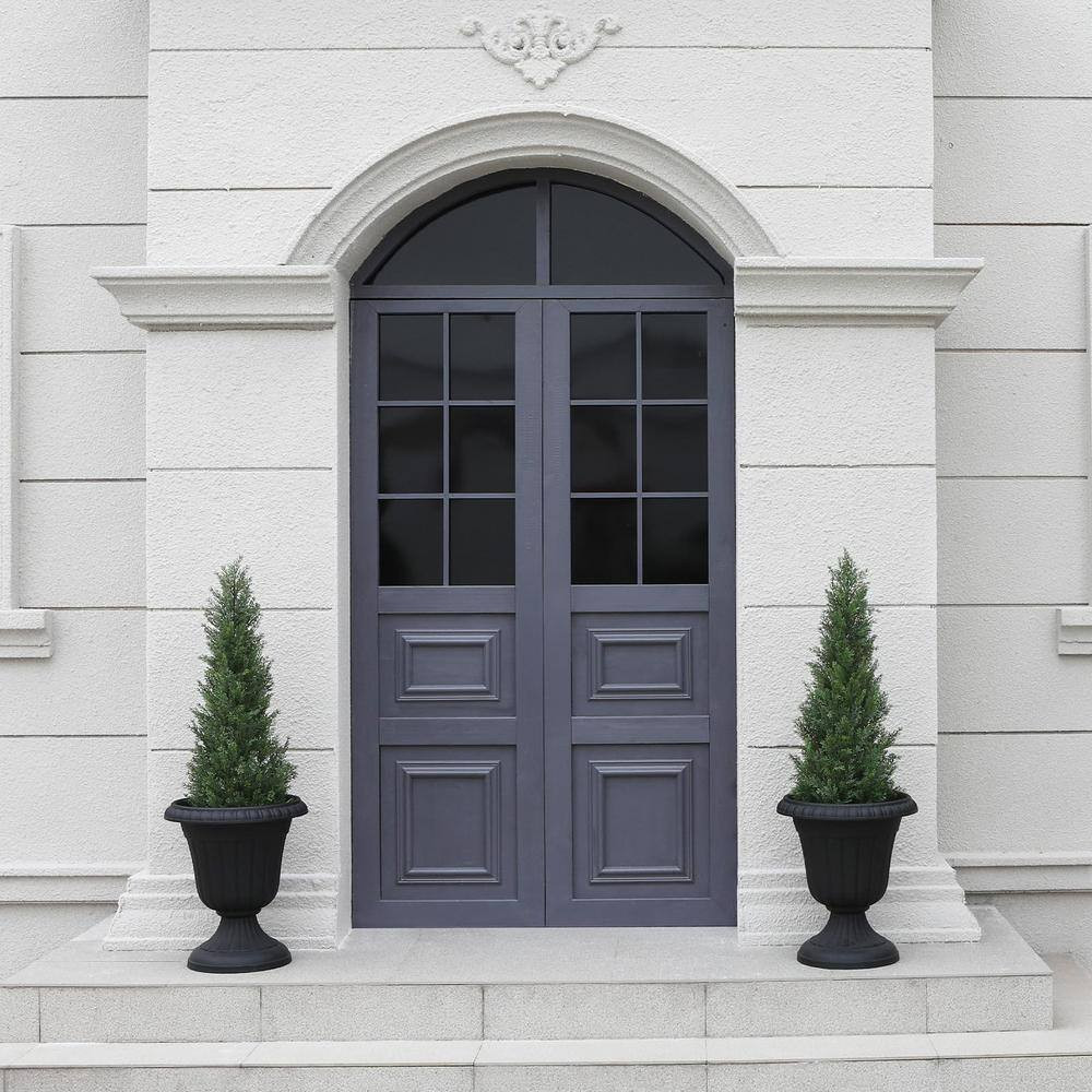 36 In. Artificial Cedar Topiary Bonsai Trees for Outdoor Home Porch Decor (2-Pac
