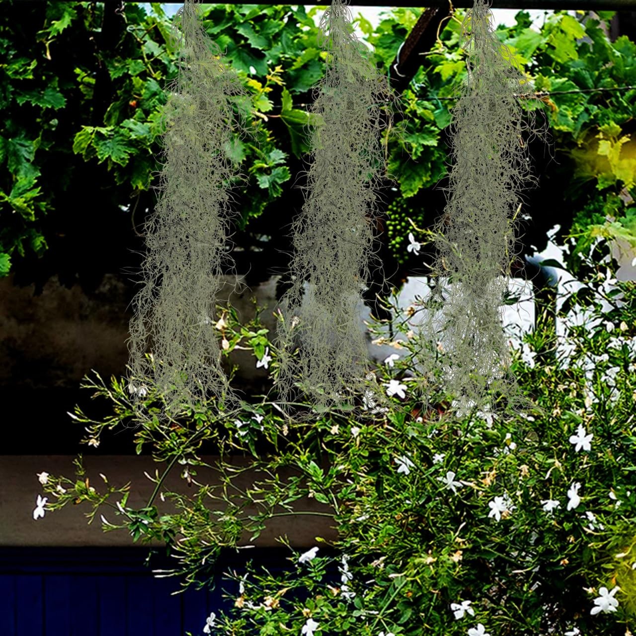 36 Inch Faux Hanging Moss Decor for Indoor Potted Plants Artificial Dried Mos…