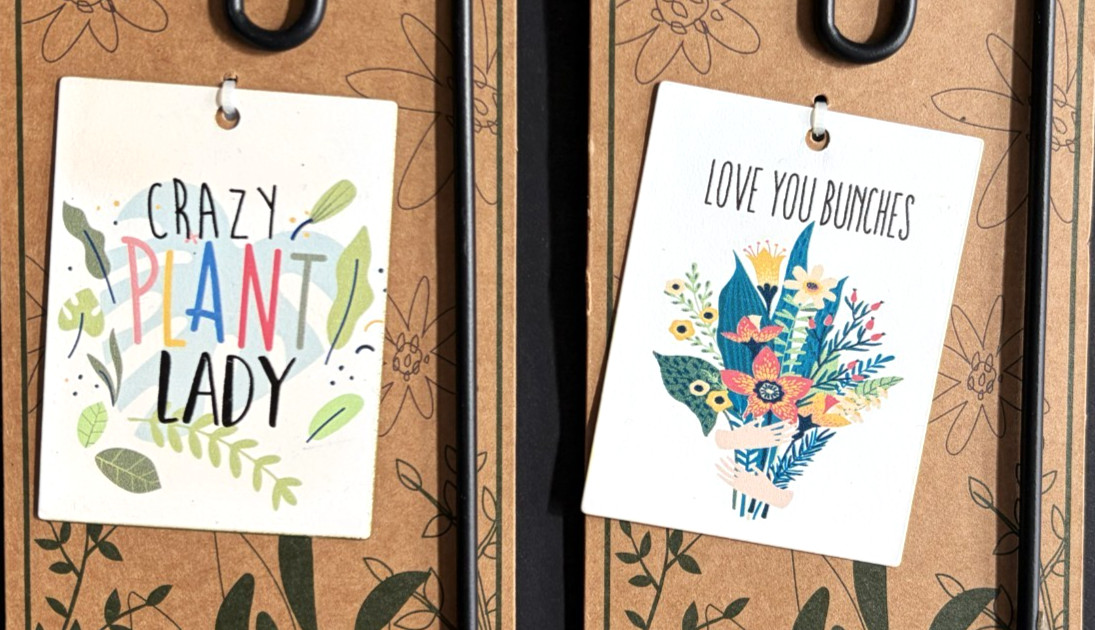 GANZ plant n petal picks decorative greeting gifting NEW lot 2