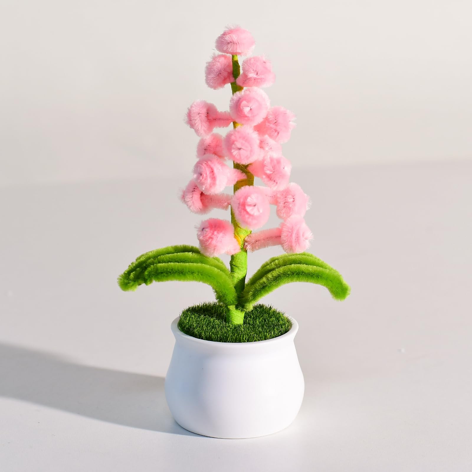 Cute DIY Artificial Flowers Multi-Color Cedar Small Potted Plants Car Decorat…