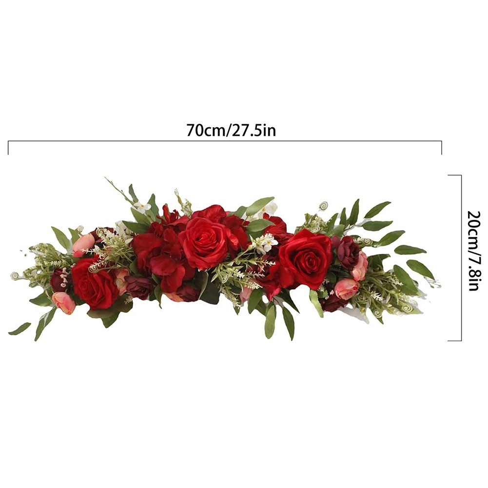 Beautiful Silk Rose Swag Wedding Arch Floral for accent Romantic