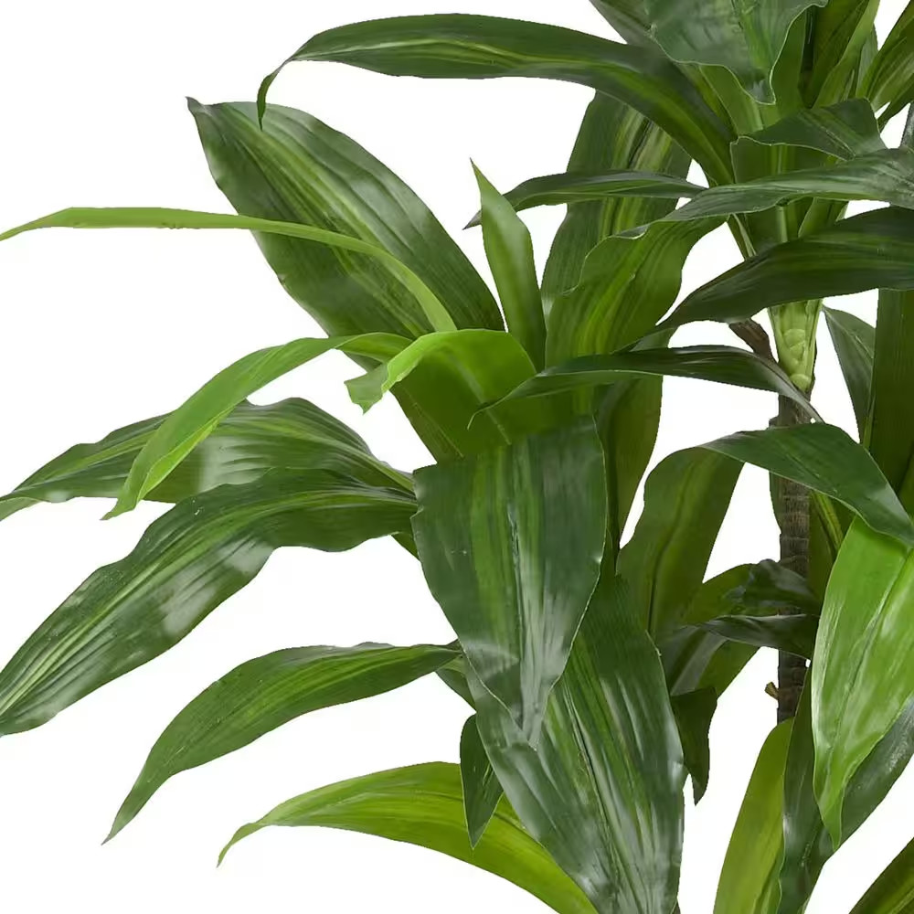 Real Touch 48 In. Artificial H Green Dracaena Silk Plant