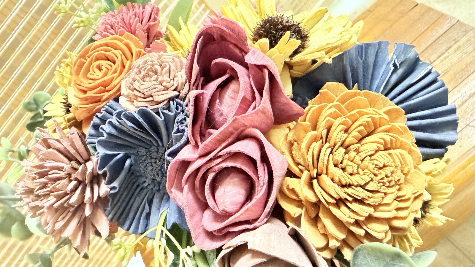 Craft Wood Flower bouquet, BEAUTIFUL
