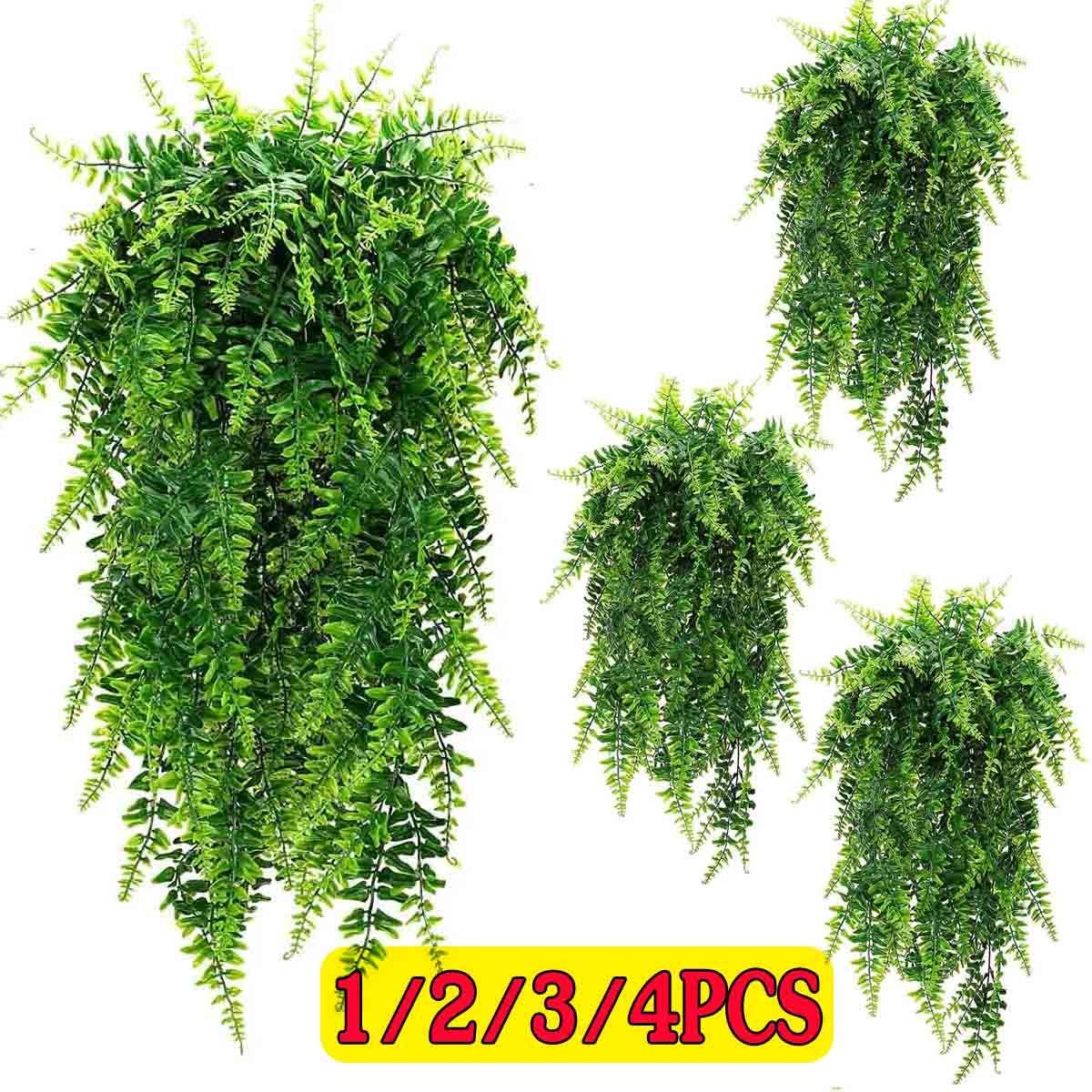 Artificial Hanging Plants Vines Fake Ivy Ferns Outdoor Wedding Garland Decor