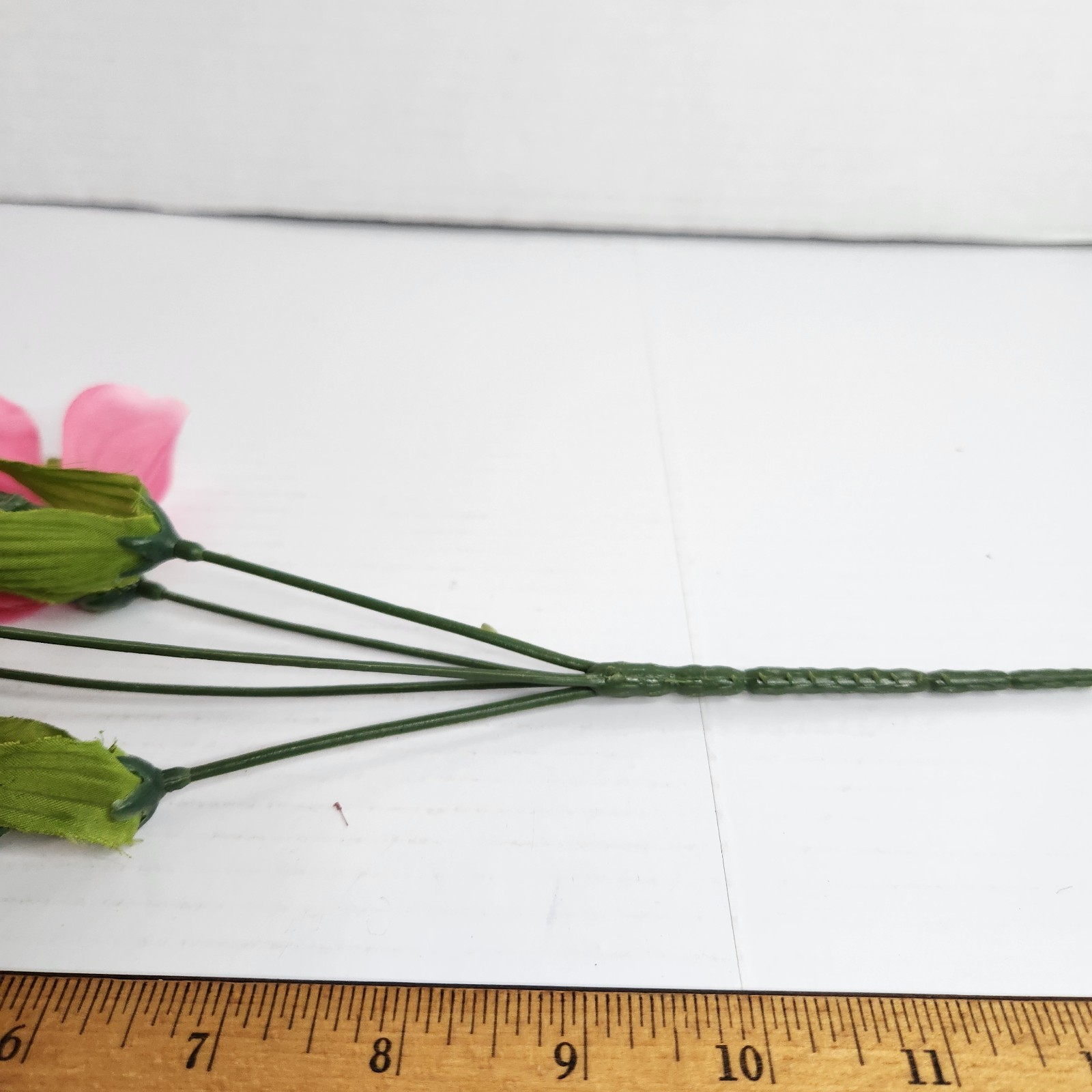 Artificial Silk Flower Lot Roses Lily Pink White Floral Craft Wedding Decor