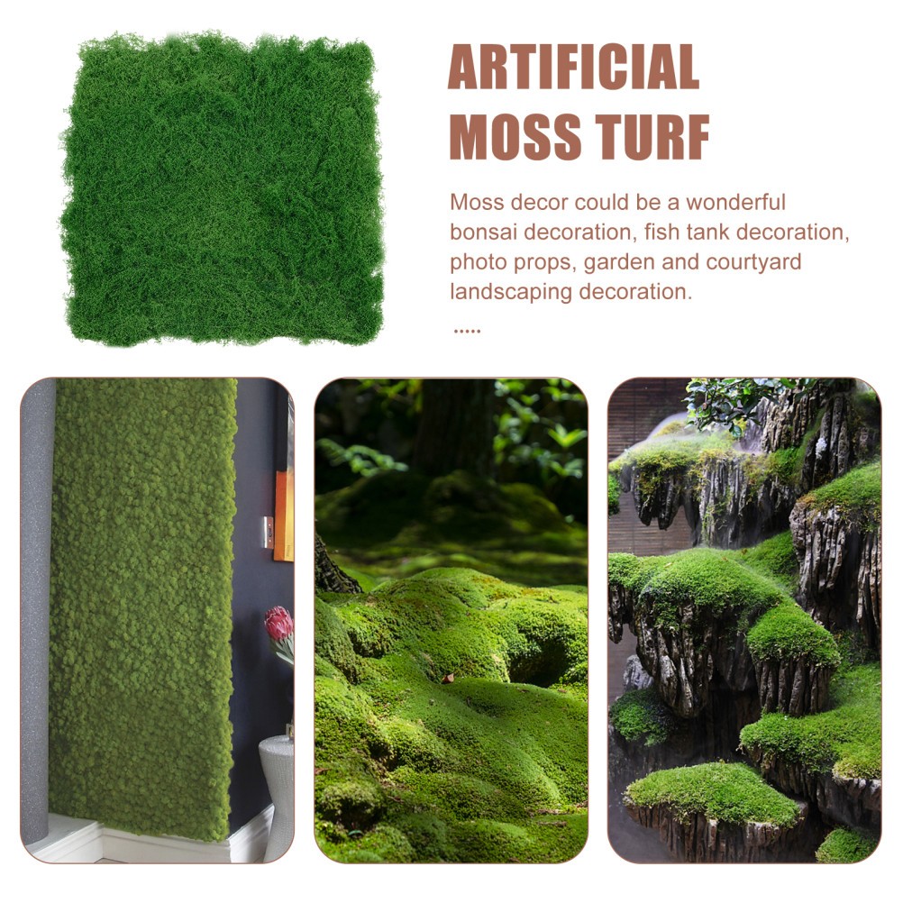 1 Pack Reusable Artificial Moss Turf Green Epe Foam Decorative Landscaping