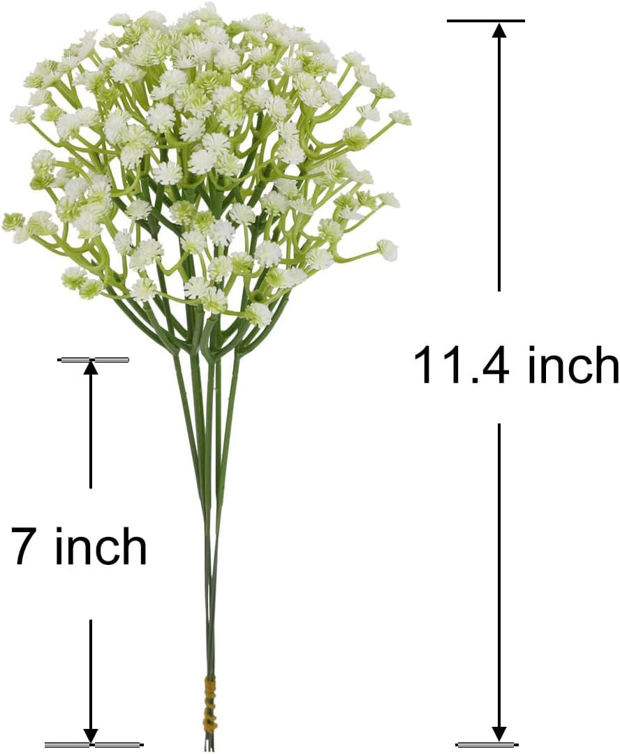 Artificial Flower 12PCS Plastic Babys Breath Table Decoration Wedding Deco Indoo