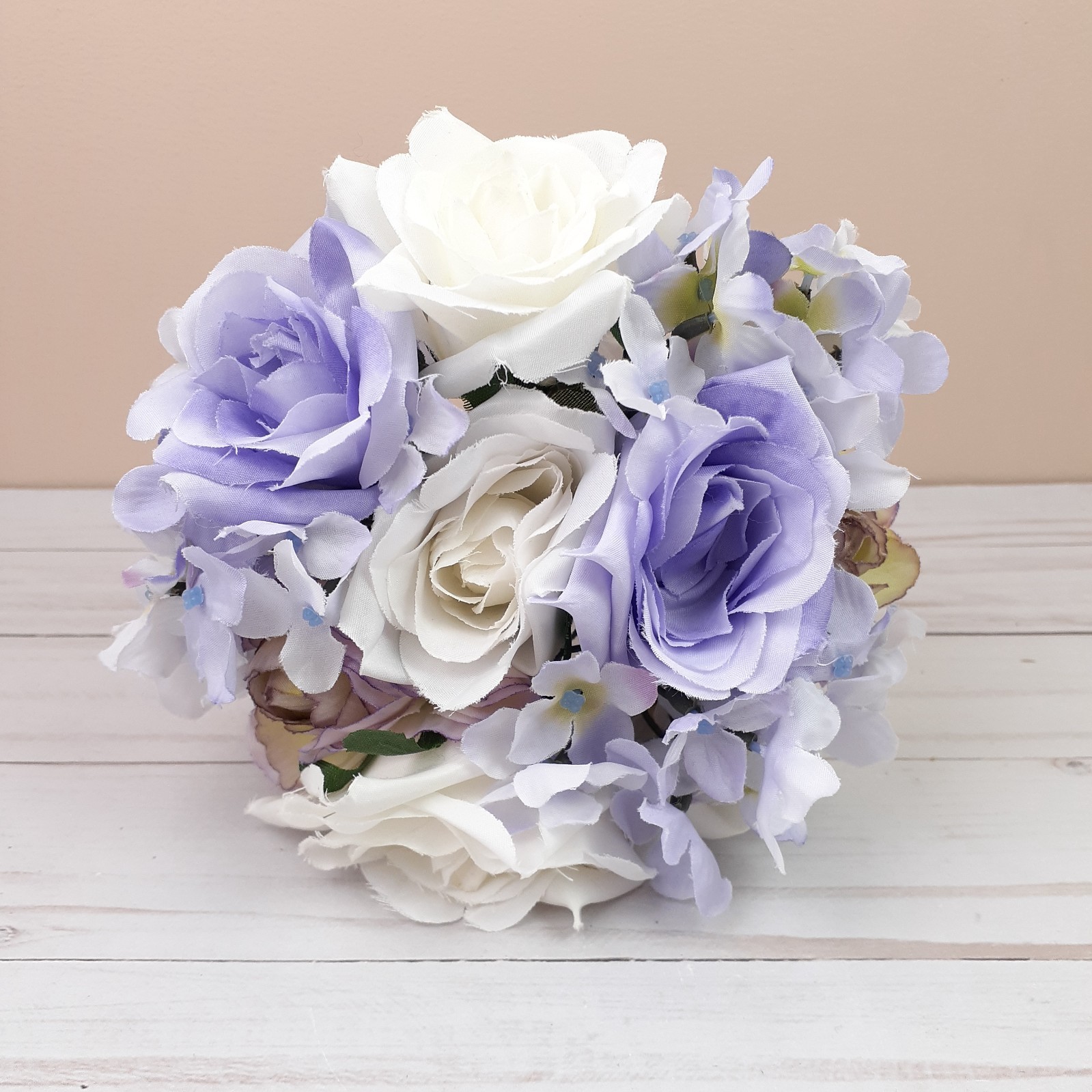 Flower Bouquet Spring Floral Decor Wedding Romantic Purple F10