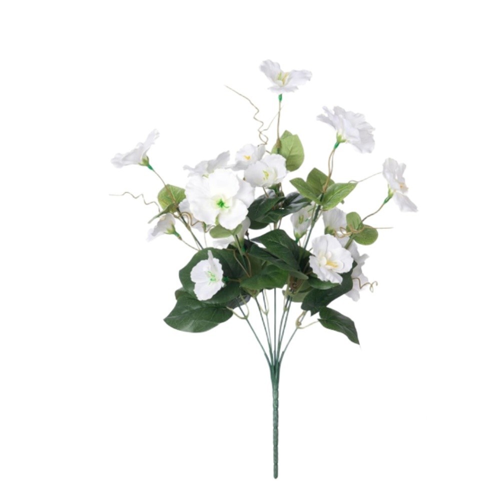 7 Head Silk Hibiscus Flowers Artificial Wedding Decor Home Garden Outdoor Faux