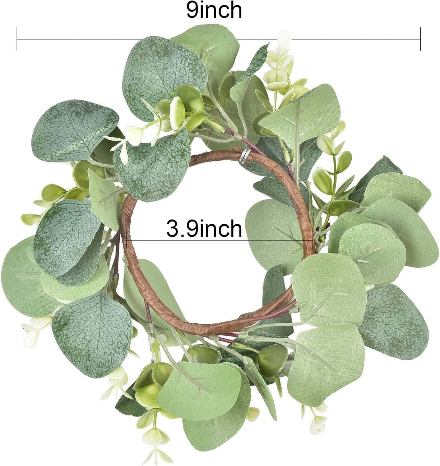 Versatile Eucalyptus Wreaths 2-Piece Set – Beautiful Indoor/Outdoor Decor