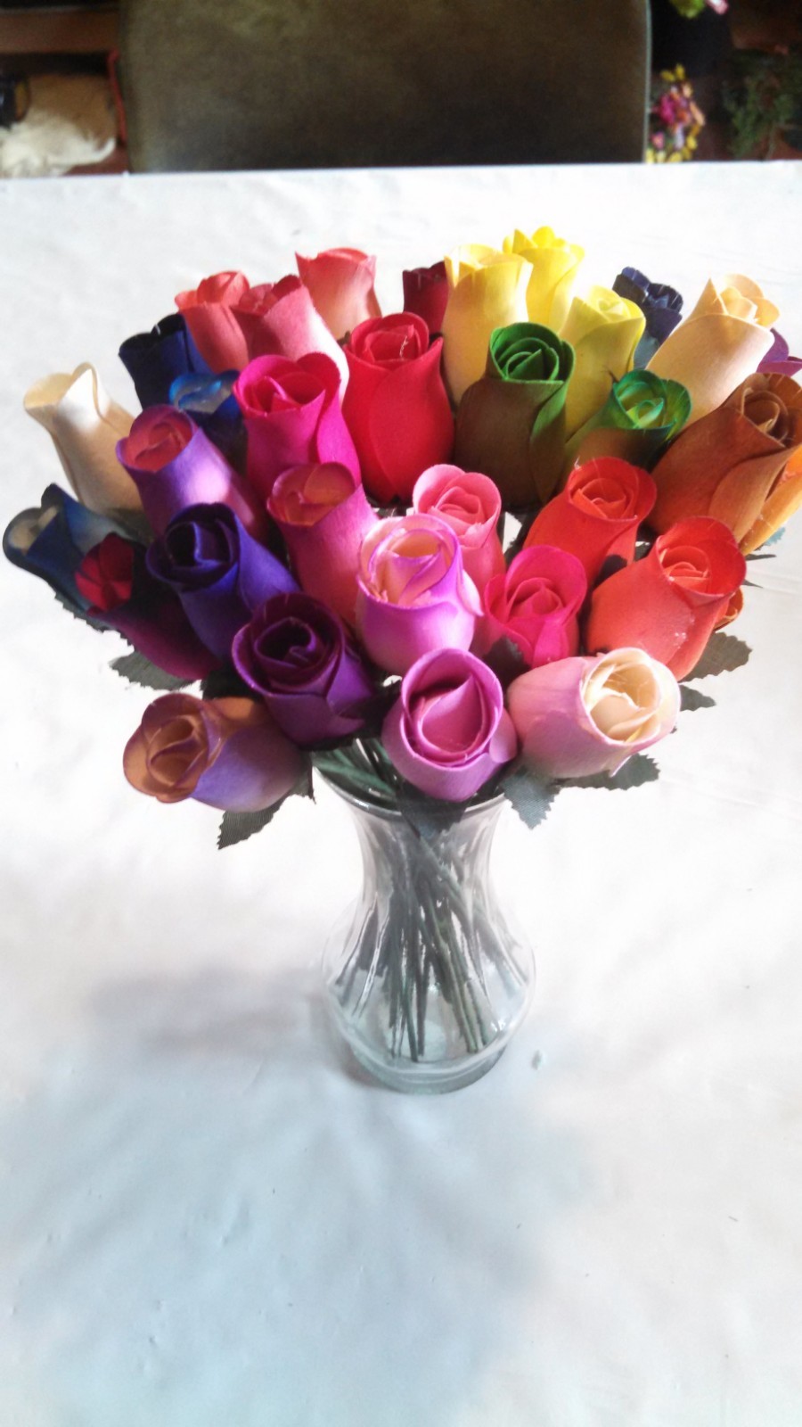 Small Bud Wood Roses – (Various Red and Burgundy Colors)