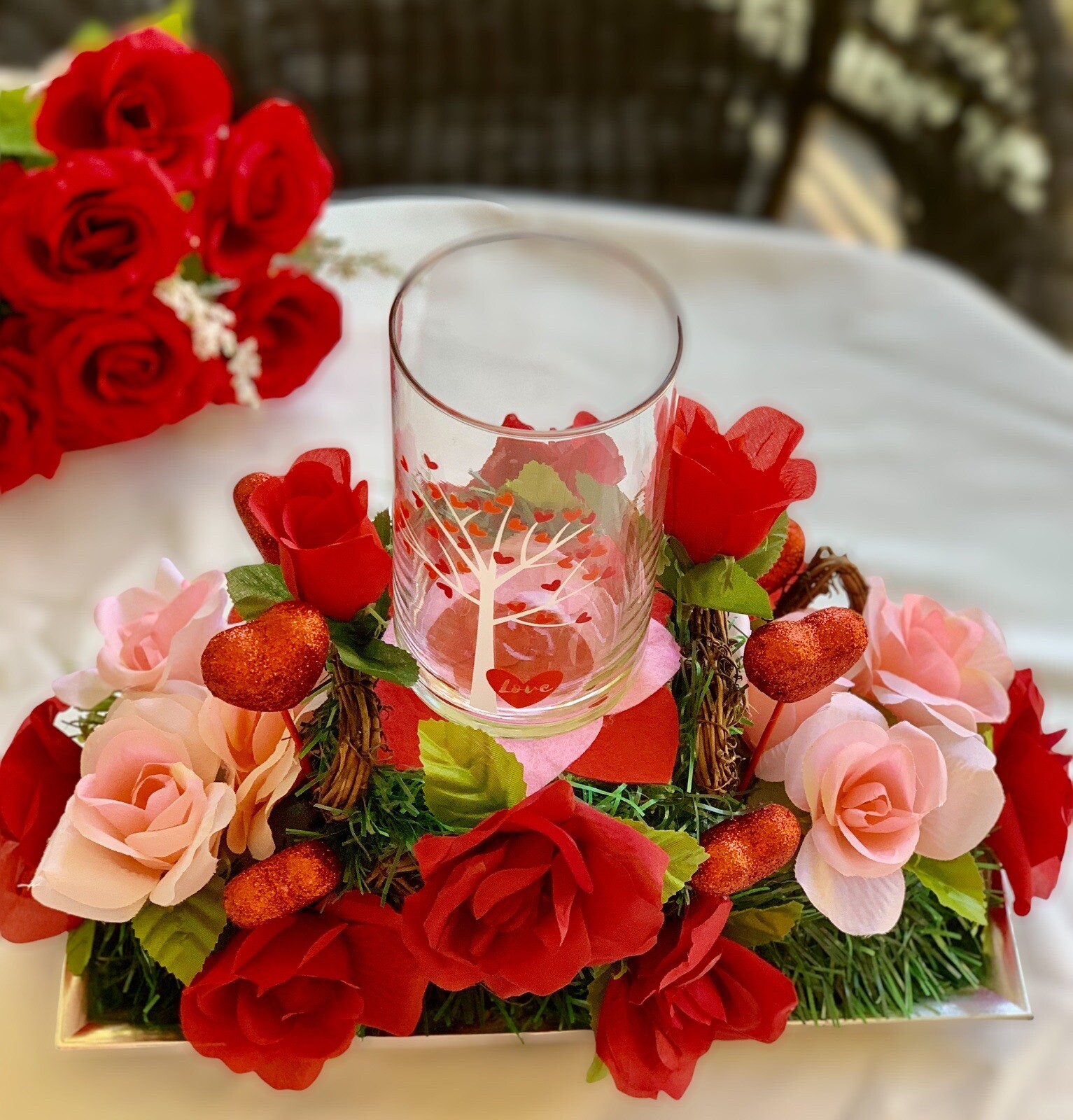 Centerpiece Flower Arrangement Home Love Decor CP00107