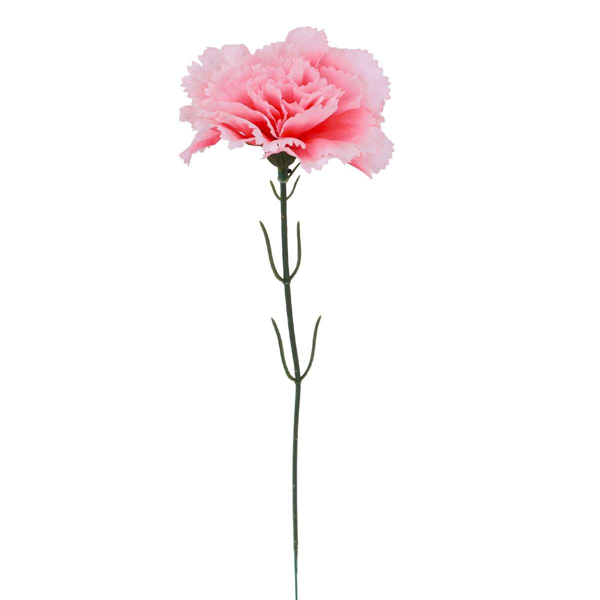 1/6/12PCS Artificial Carnation Flowers Silk Stem Wedding Funeral Bouquet Decor