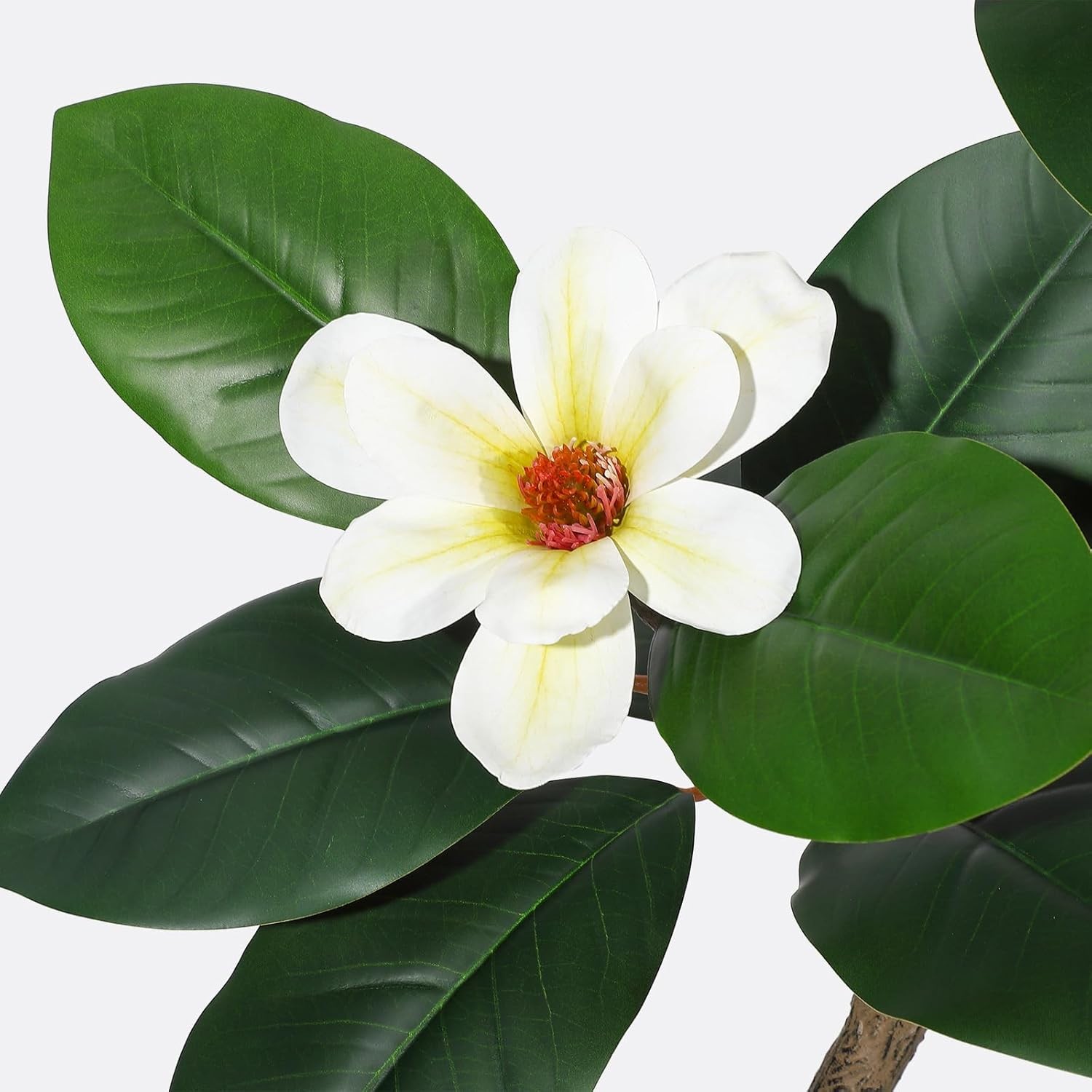 Artificial Magnolia Tree Lifelike Faux Tree for Indoor/Outdoor 5/6/7ft White