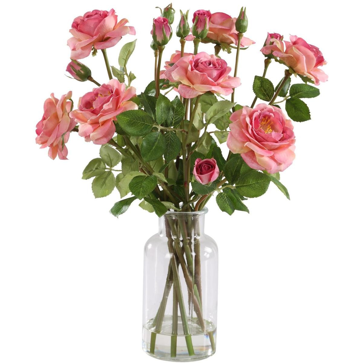 Uttermost 60250 Adoration Rose Pink and Green Bouquet
