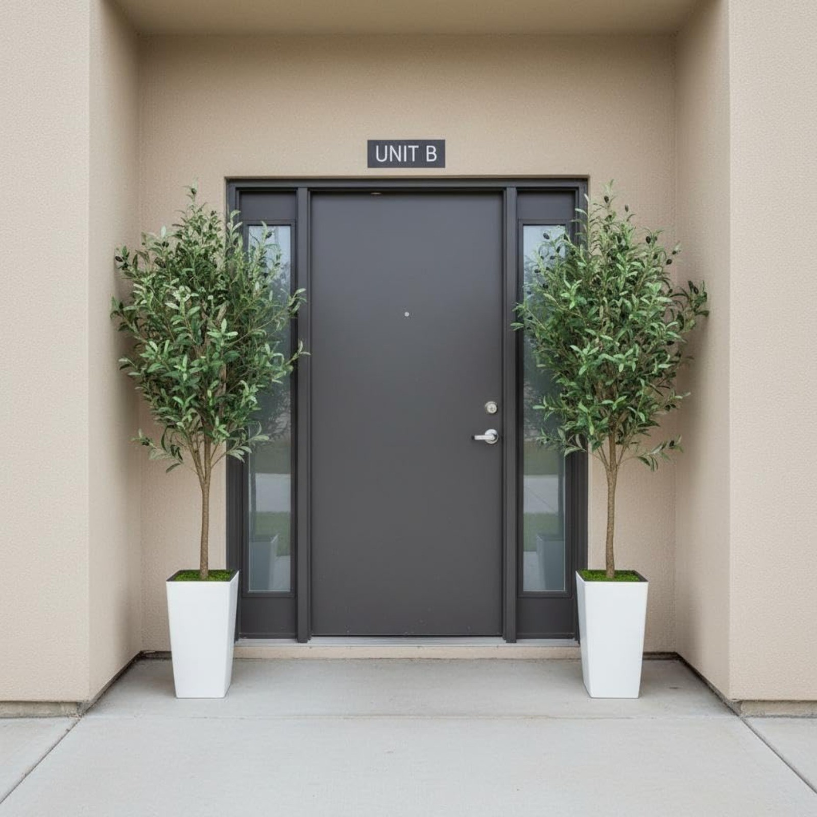 Artificial Olive Tree with White Pot 120/150/180cm Tall Faux Olive Plant Home