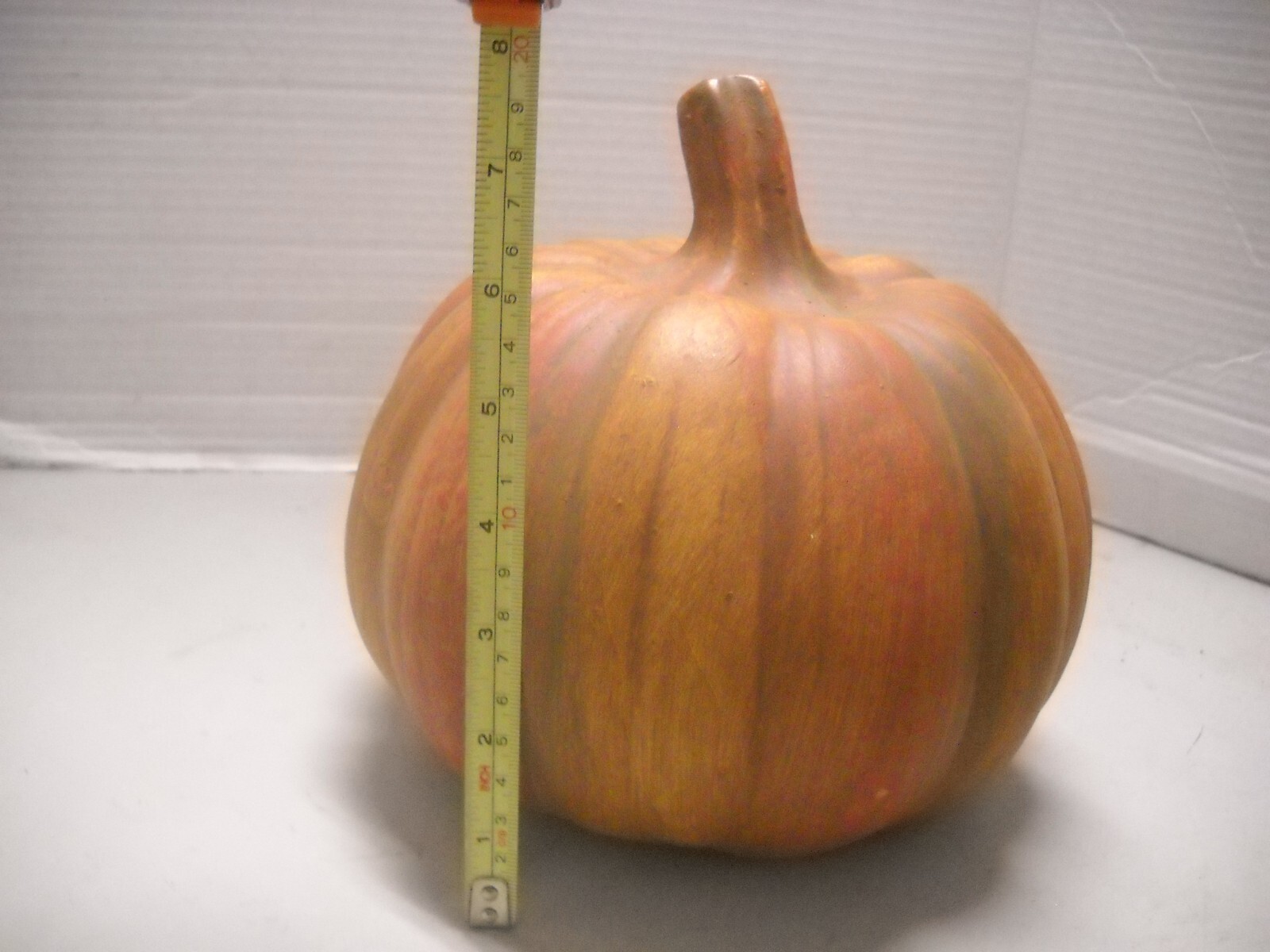 CERAMIC PUMKIN EUROPEAN HOME COLLECTION HOLLOWEEN FALL 8″X 8″