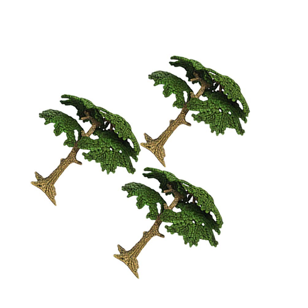 3 PCS Model Trees Cypress Miniature Artificial Fake Plants Train Sand Table