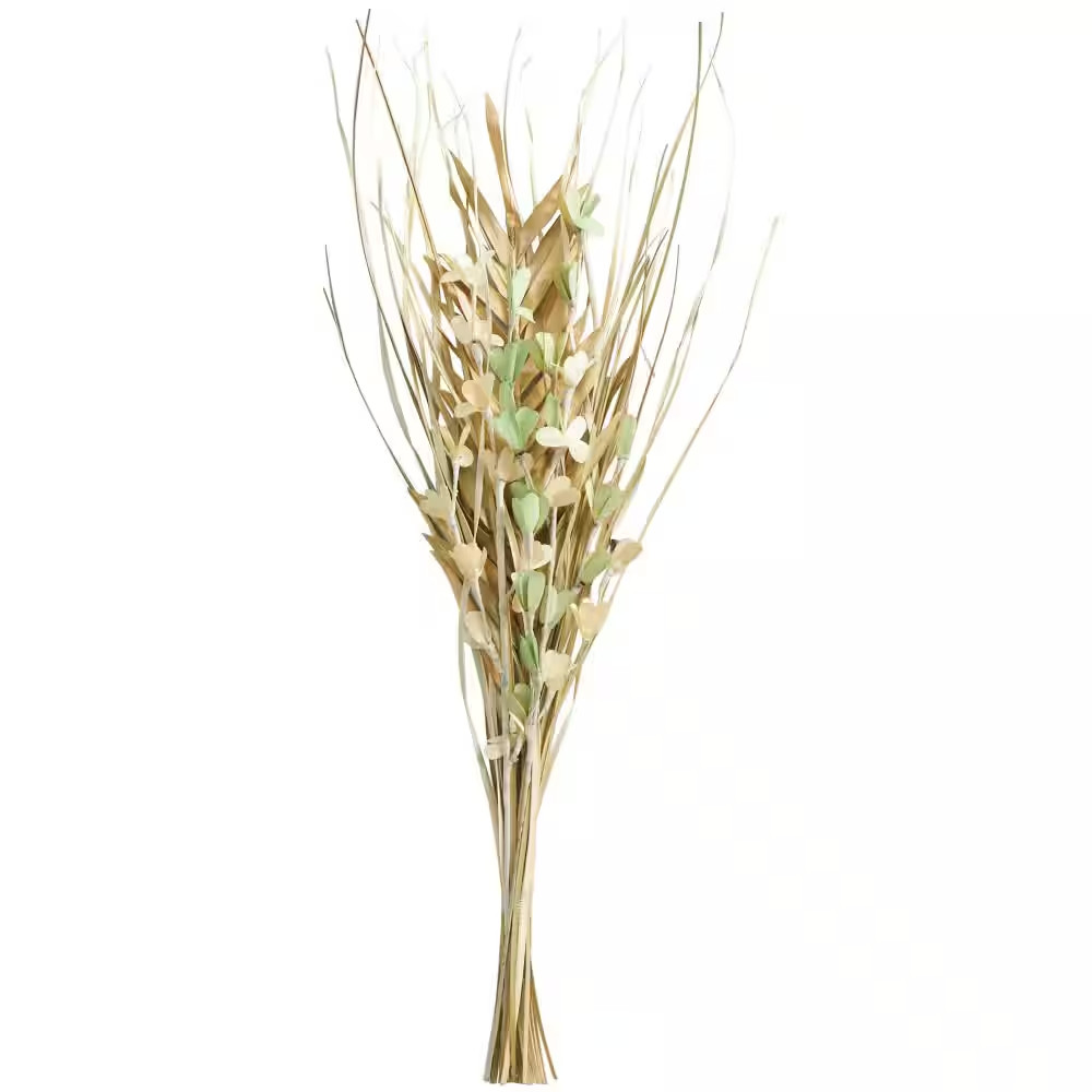 Tall Floral Grass Bouquet Palm Leaf Natural Foliage with Green Accents (One Bund