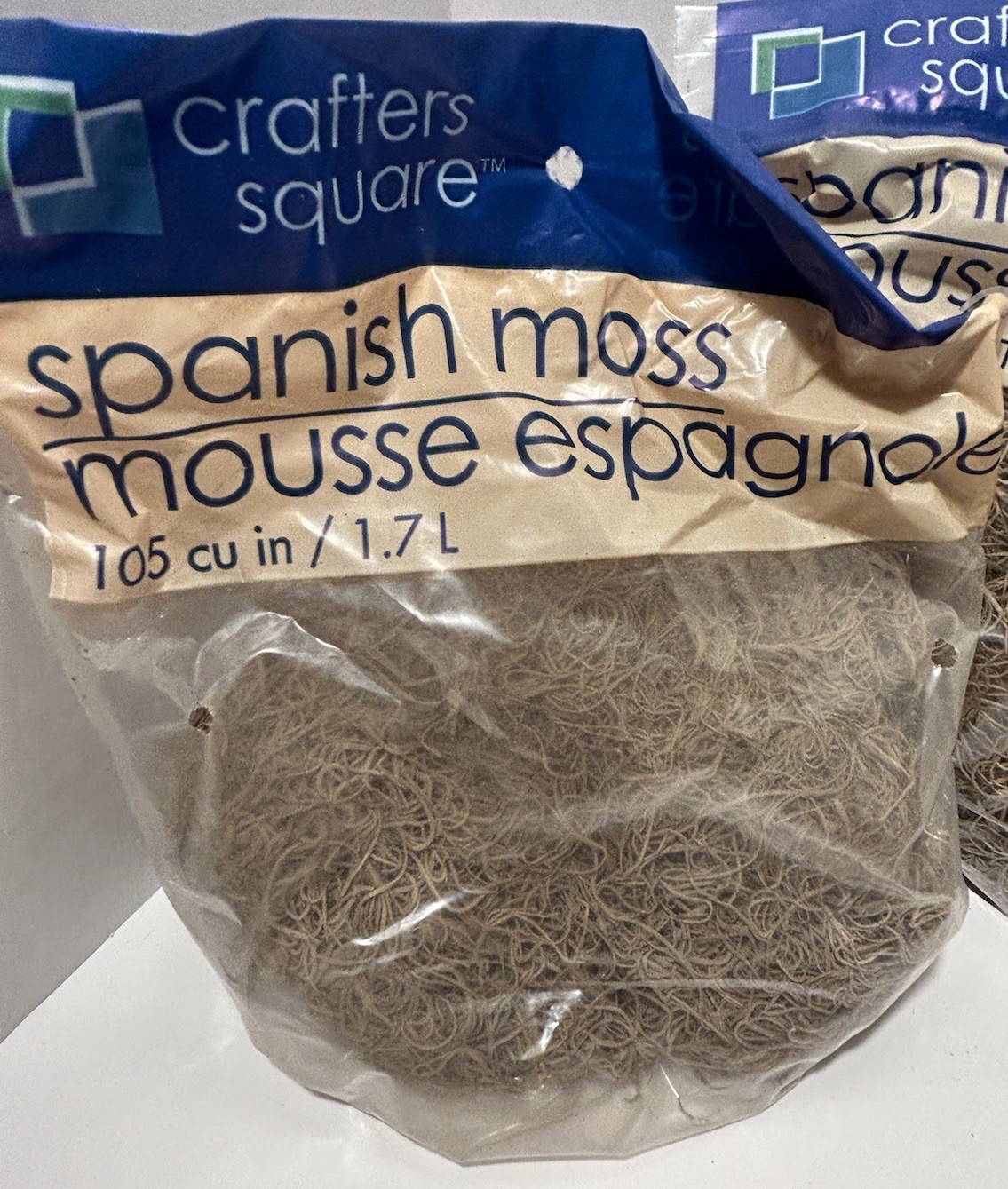 FLORAL SPANISH MOSS for Artificial Arrangements – 105 Cu. In. – LOT (5) – NEW!!!