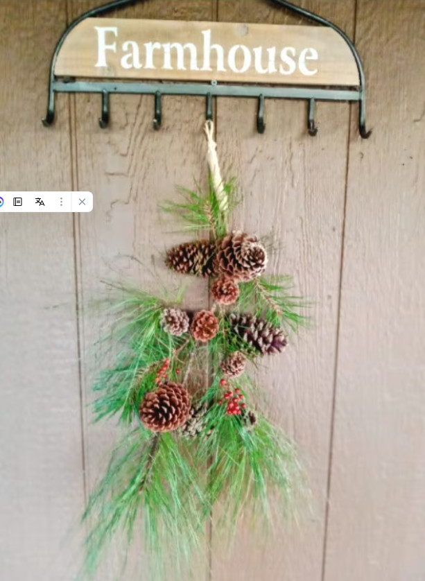 Organic Wild Harvested Fresh Pine Hanging Decoration