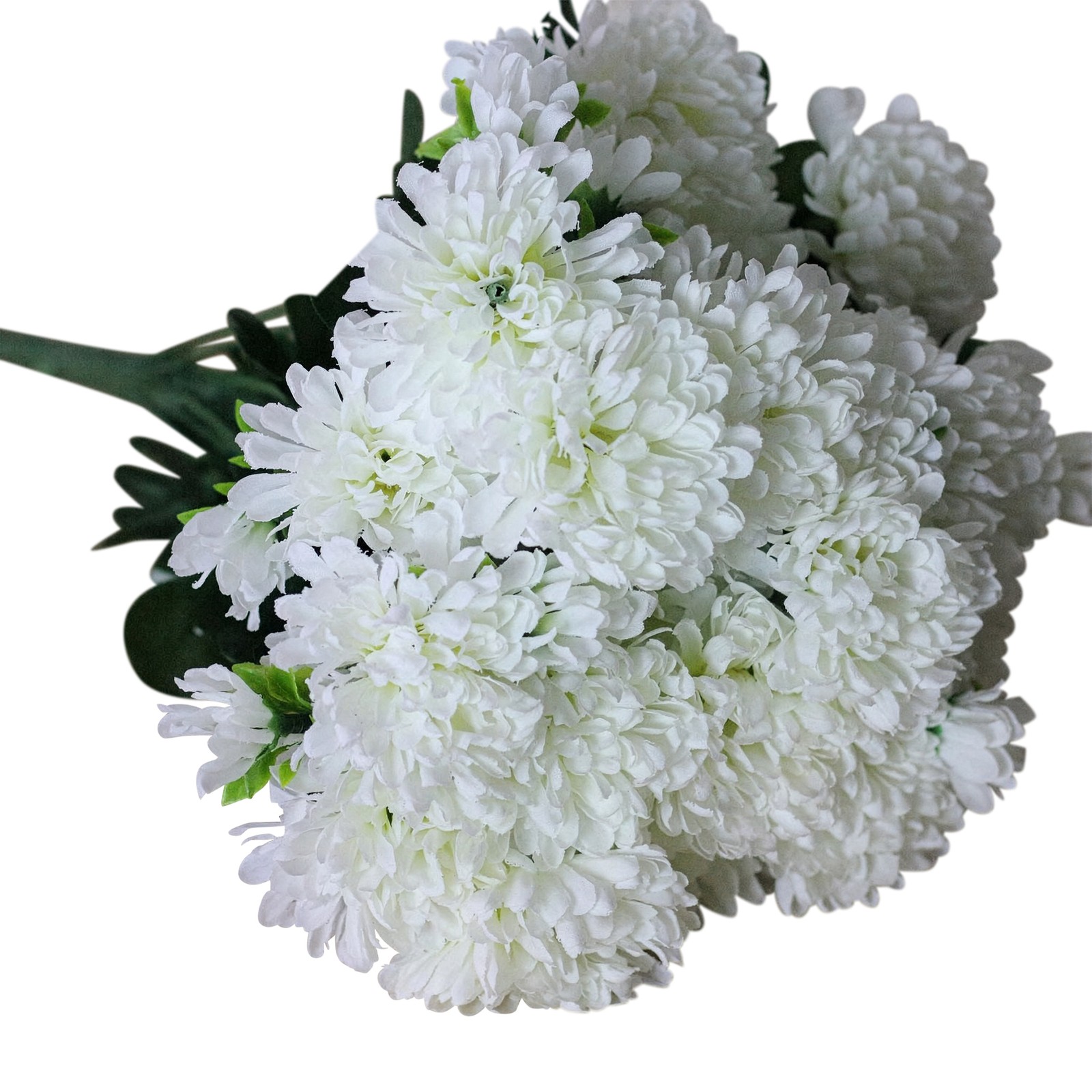 Allstate 14″ Decorative White Artificial Flowering Chrysanthemum Bush
