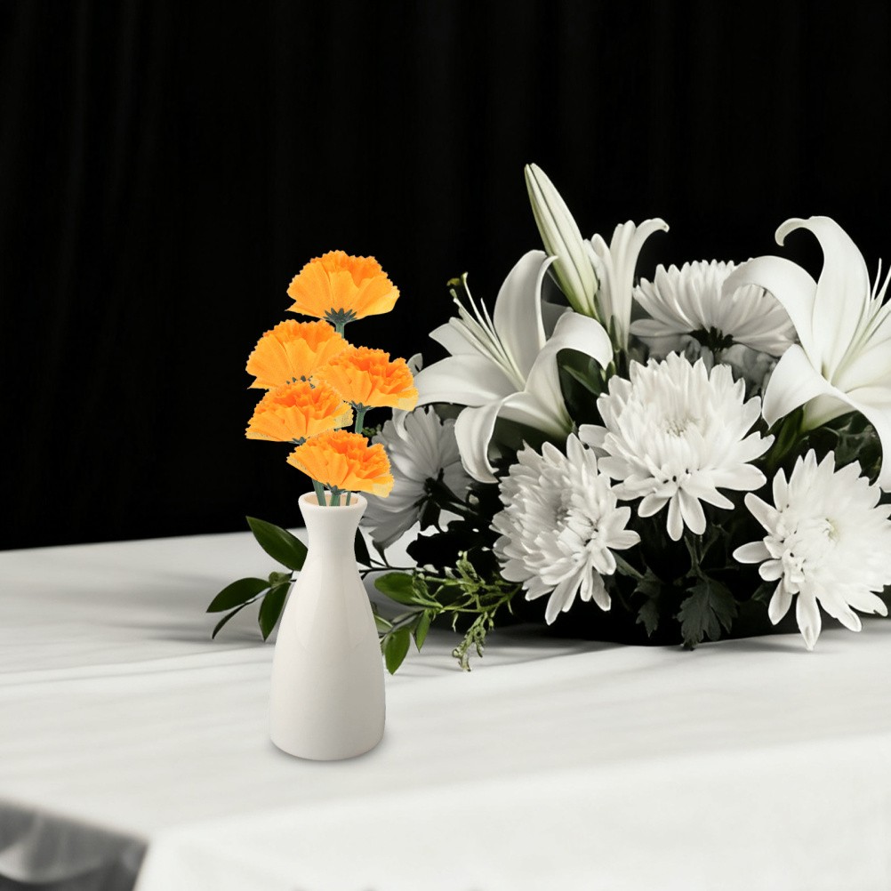 Artificial Marigold Flowers Large Marigolds Orange Headband Bulk