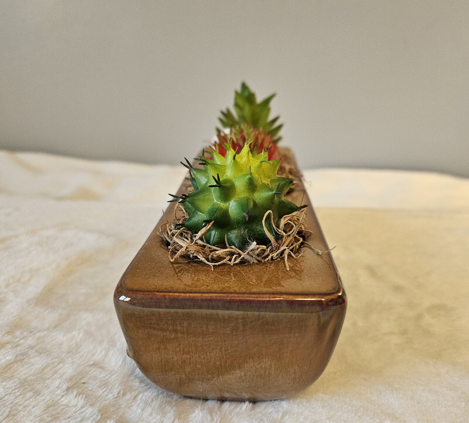 Artificial succulent plant arrangement (Handmade)