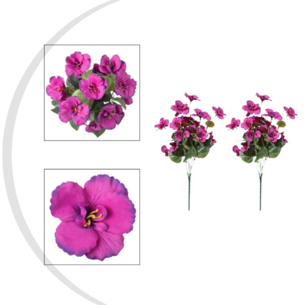 7 Head Silk Hibiscus Flowers Artificial Wedding Decor Home Garden Outdoor Faux