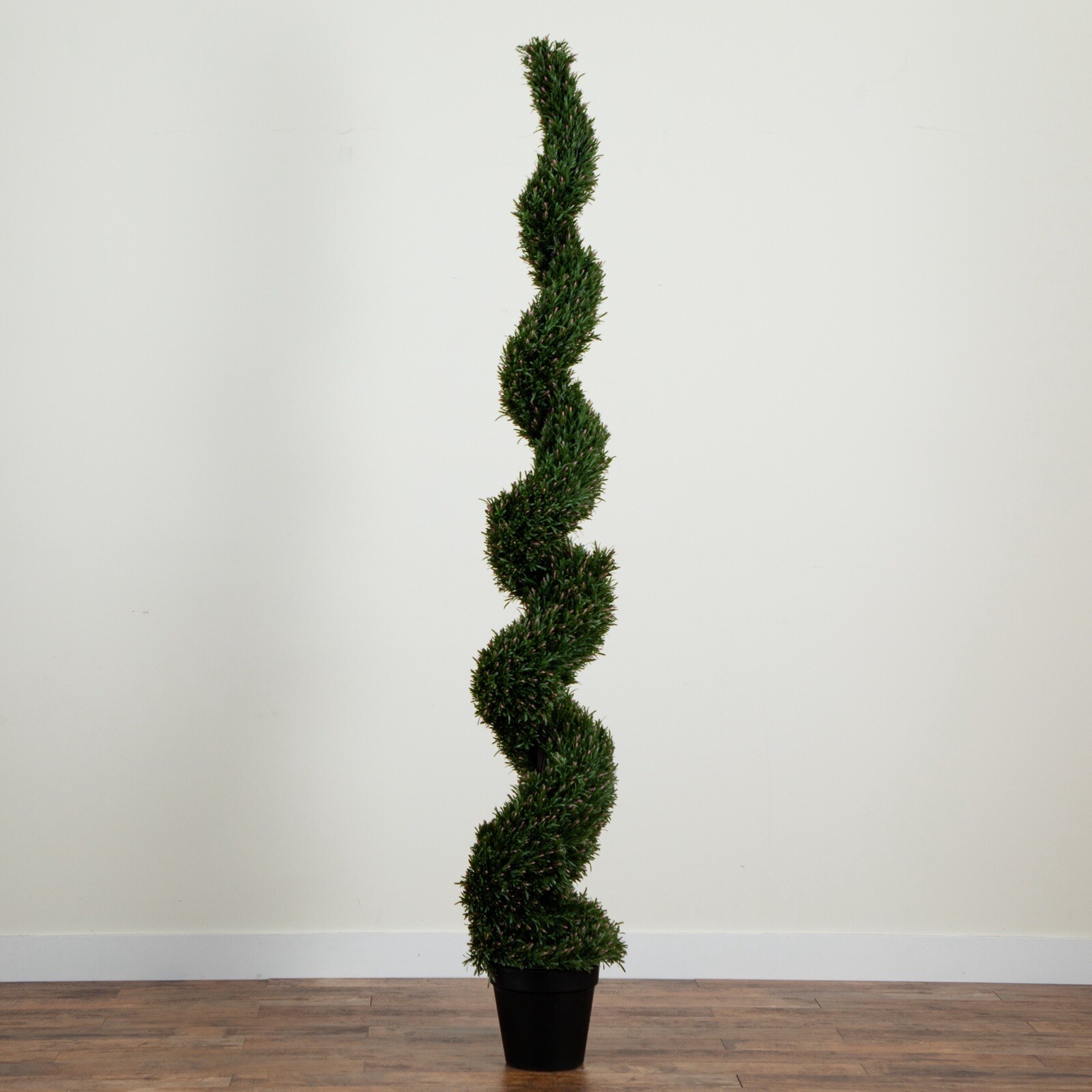 8’ Topiary Rosemary Spiral Artificial Tree UV (Indoor/Outdoor). Retail $549