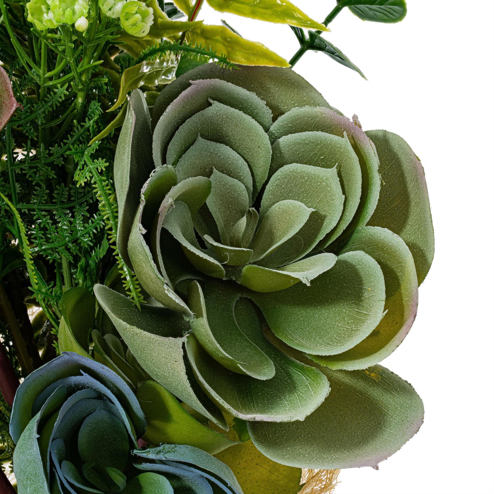 Vickerman 21″ Contemporary Plastic Artificial Succulent Bouquet in Green
