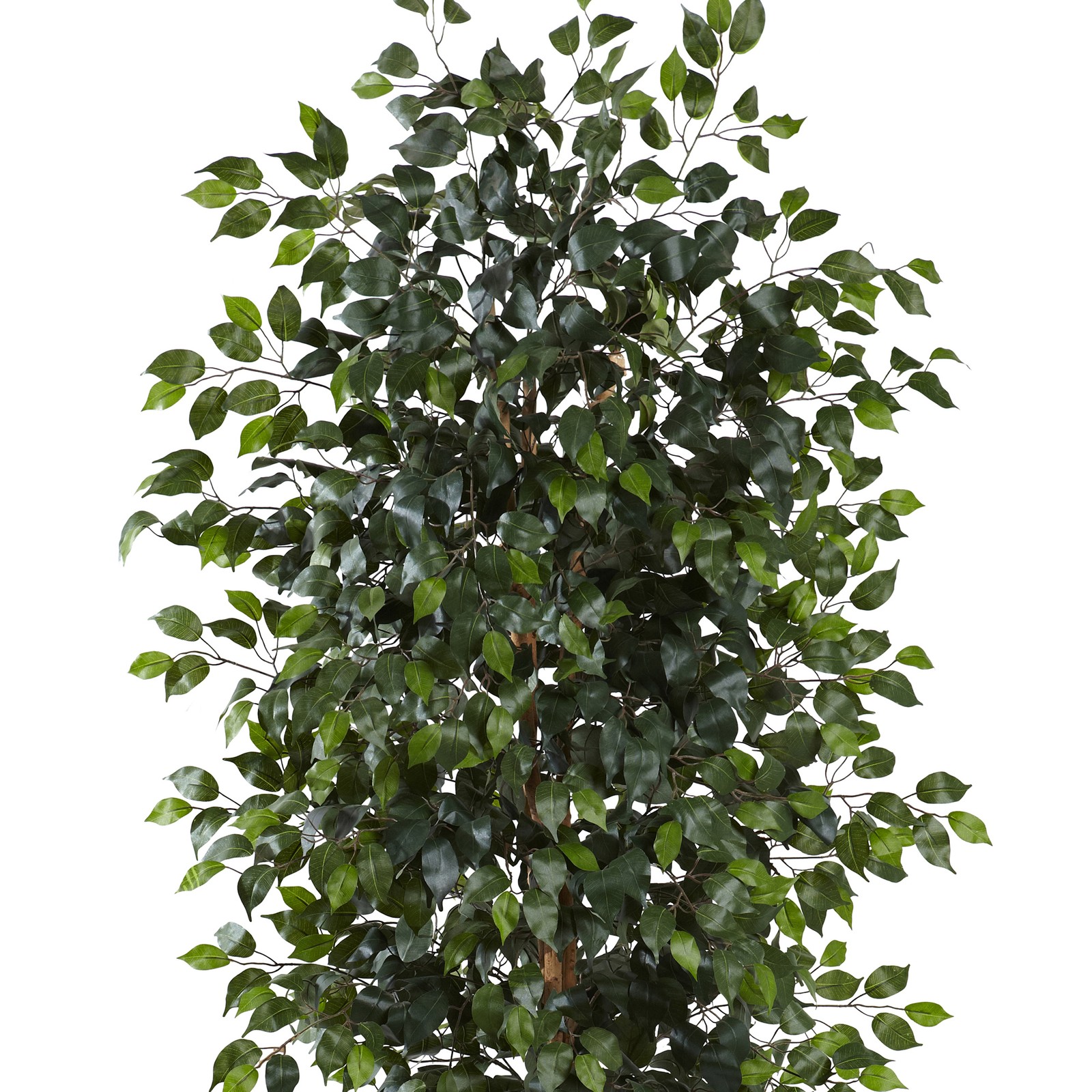 Nearly Natural 96″ Ficus Tree with Over 1500 Leaves in Green/Black