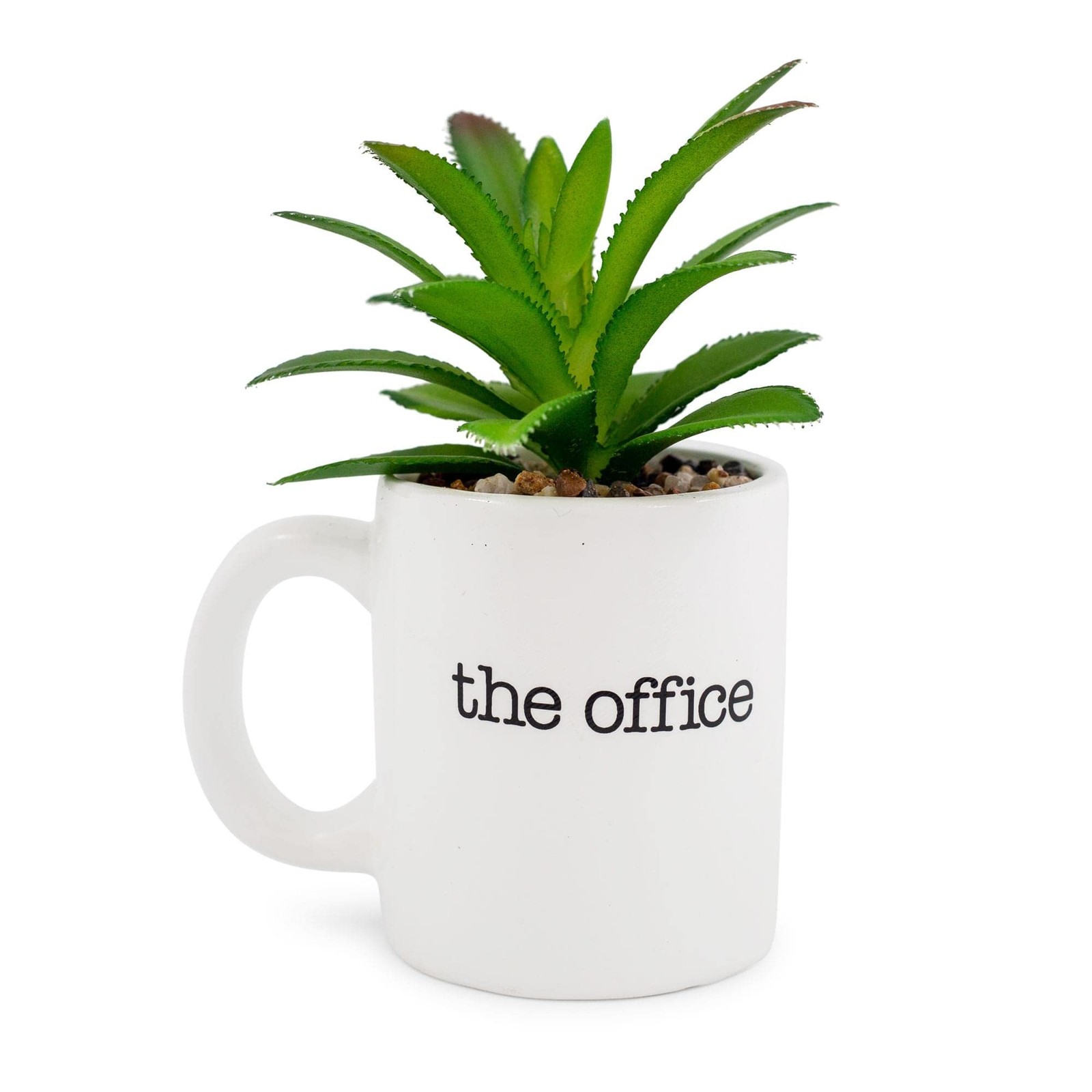 The Office World’s Best Boss Mini Planter With Artificial Plant Decor