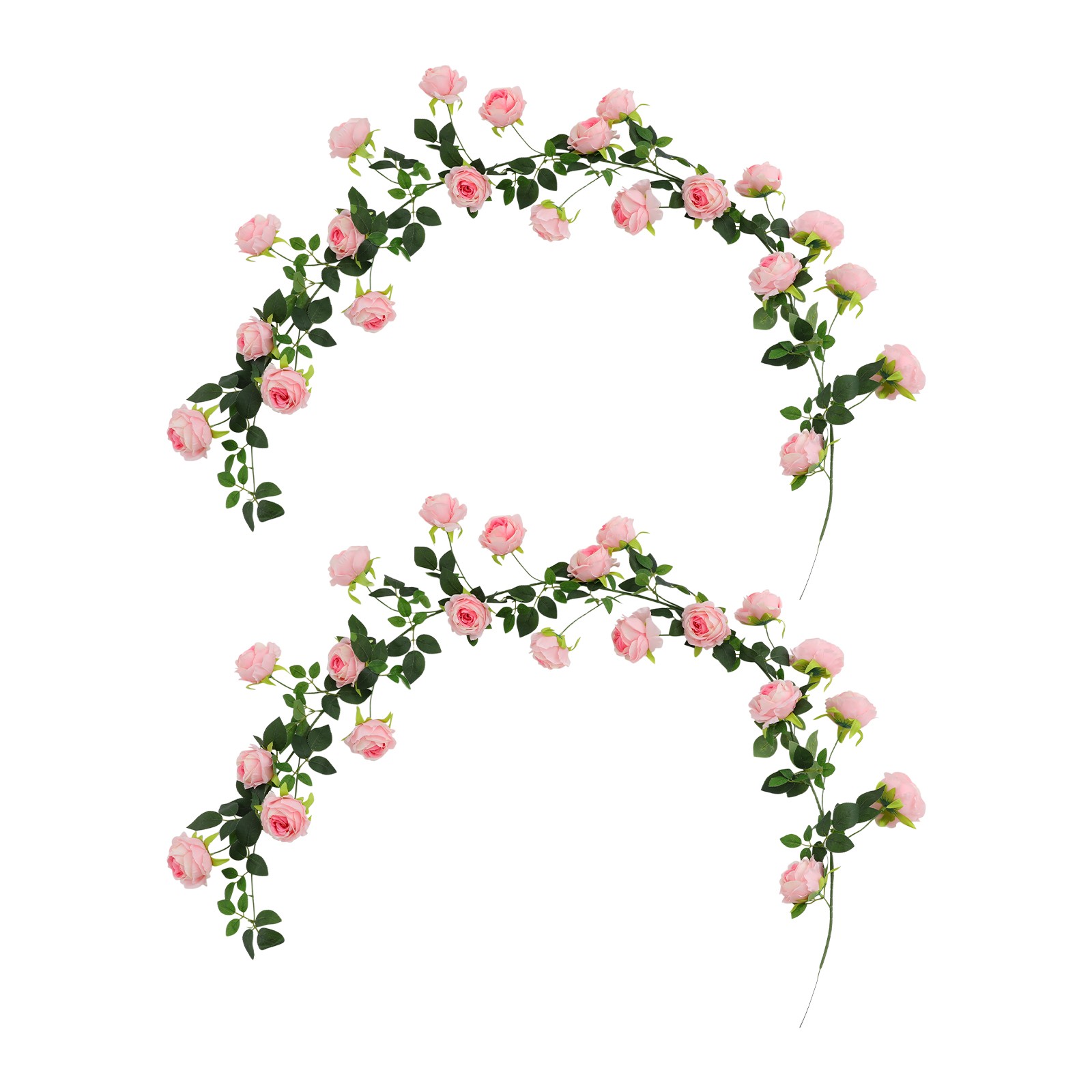 Pink Simulated Flower,190cm Simulated Rose Vine, Bendable Artificial Rose Vine