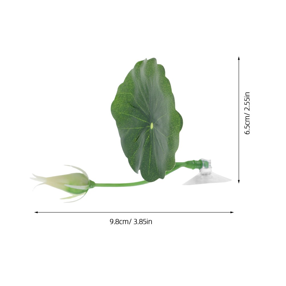 2Pcs Betta Fish Rest ABS Plastic Leaf Bed Aquarium Breeding Hide Leaf Green