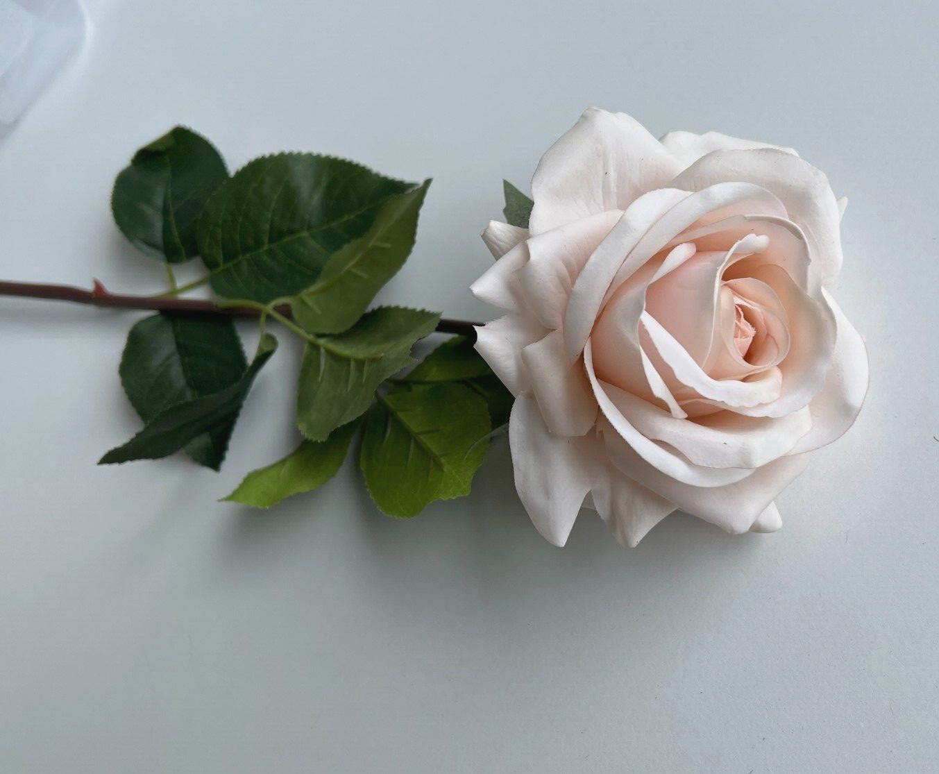 Real touch rose stem latex roses soft pink flowers fresh touch faux flowers x 1