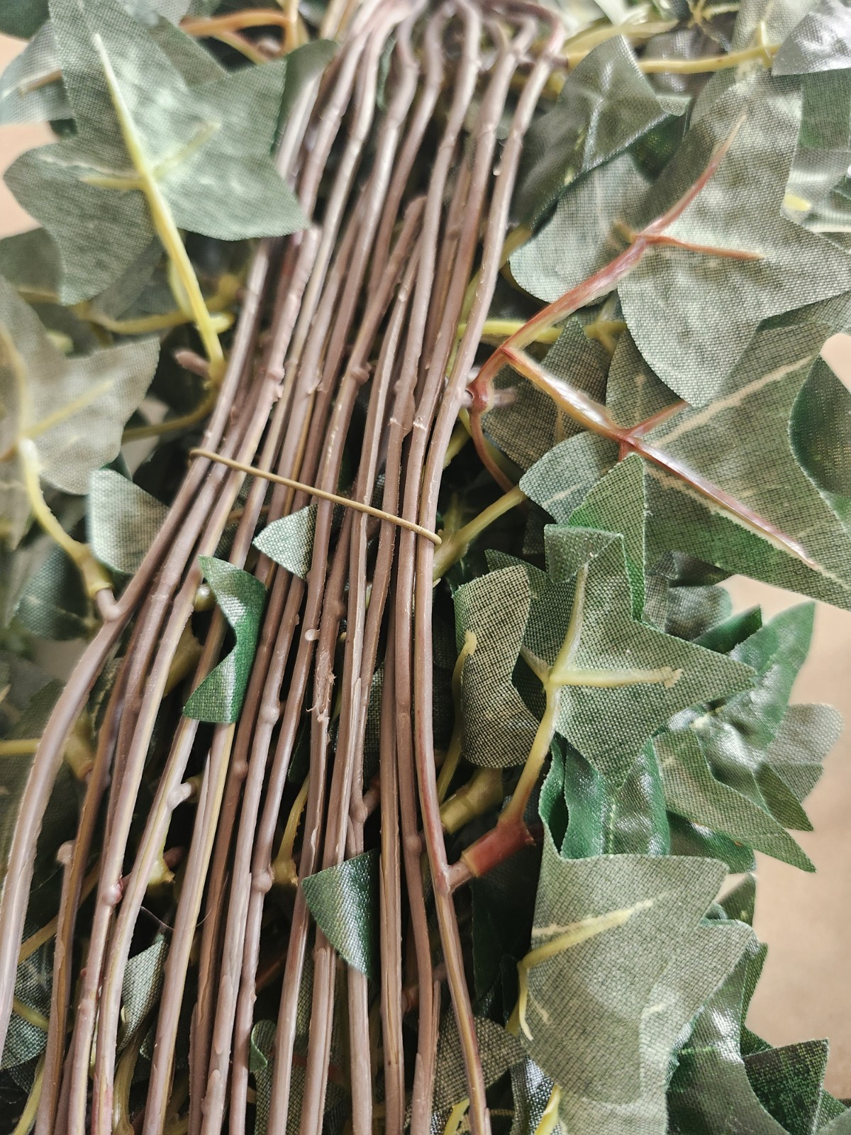 New Artificial Silk Faux Green Ivy Plant Pick Stem Bunch Approx 31″ 14″ Inches