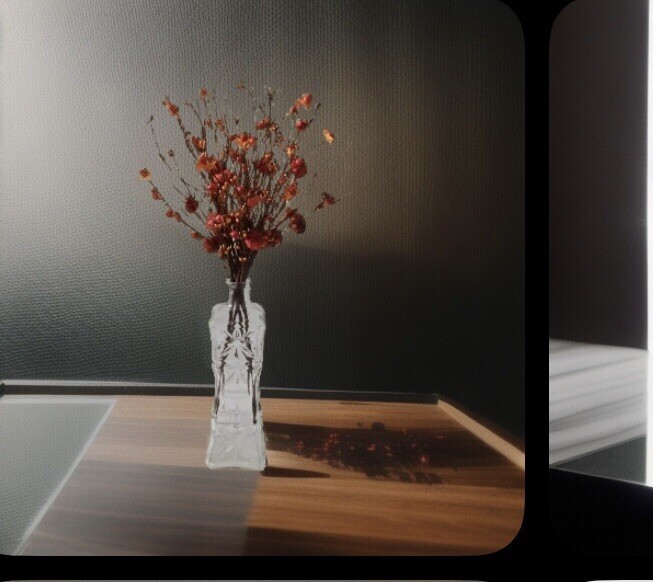 6 PCS Artificial Berry PumpkinStem Orange RedBerry Pick Autumn Vase Not Included