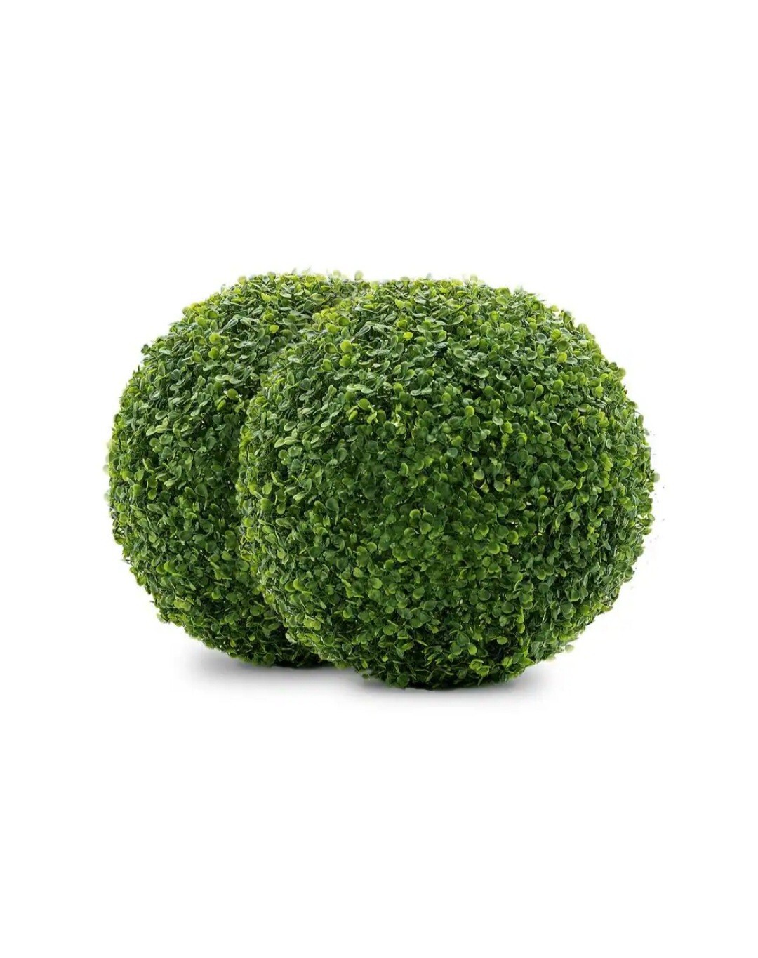 Boxwood 11 In. Artificial Foliage Ball Hedges 2 Pieces
