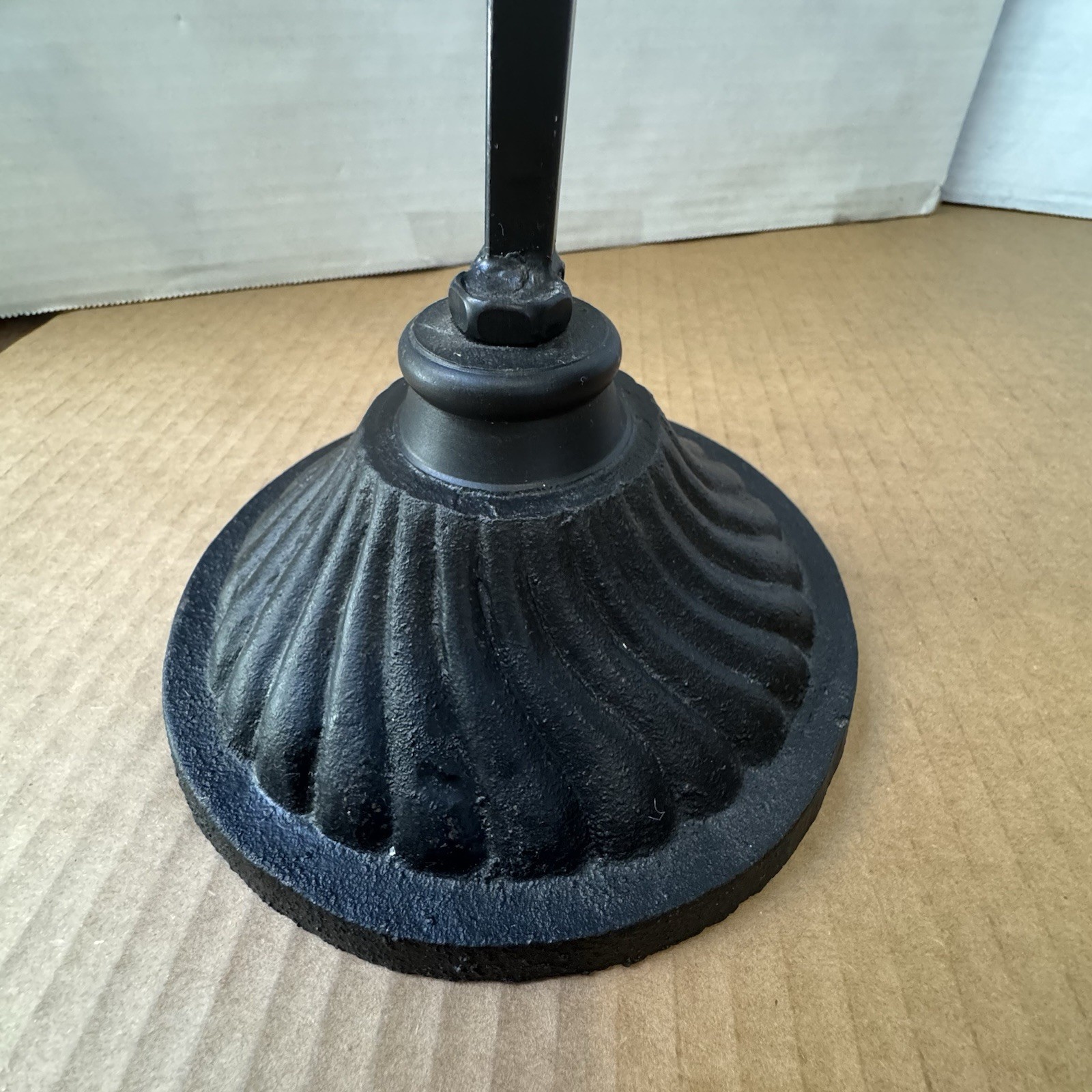 WREATH HOOK STAND Adjustable Height Free Standing Wrought Iron set of 2