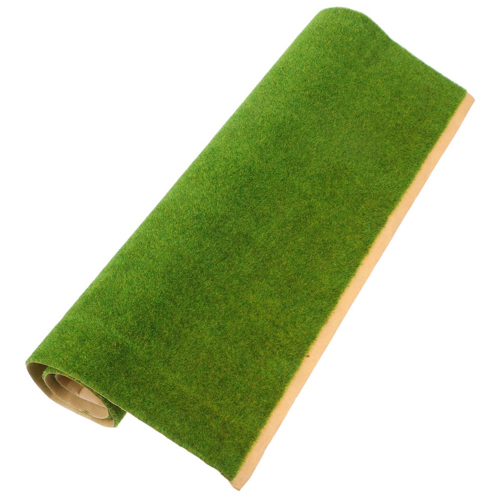 Fake Grass Mat for Hobbyists Model Scenery Building 1Pack 19.7×13.8×0.2in