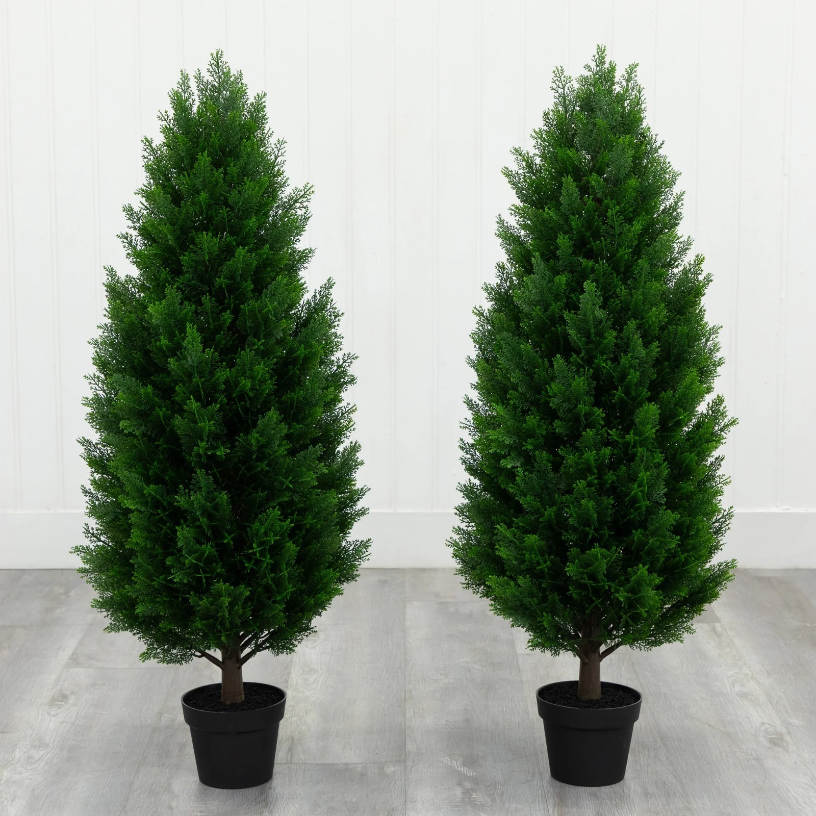 Nearly Natural Faux 4’ UV Resistant Cedar Tree Indoor & Outdoor, 2-pack 1646078
