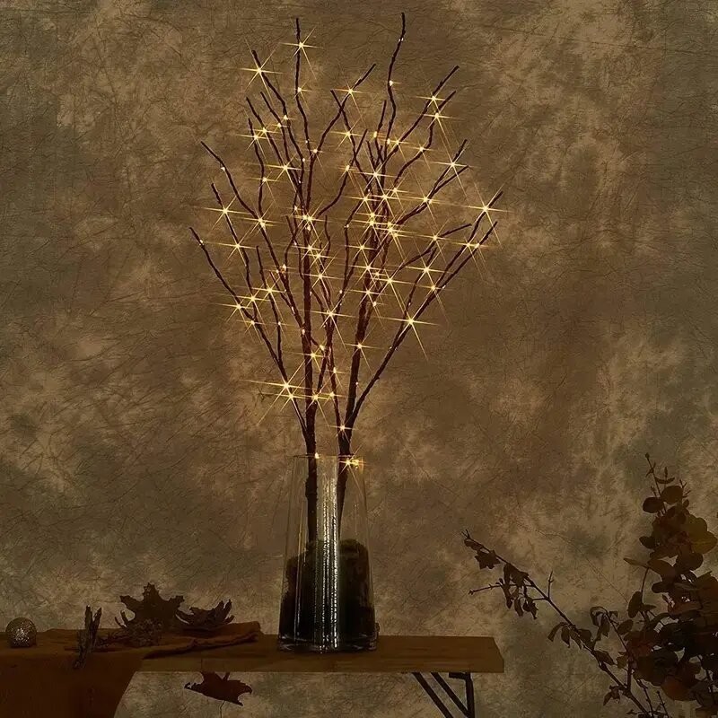 LED Lighted Artificial Decorative Branches (2 pieces)