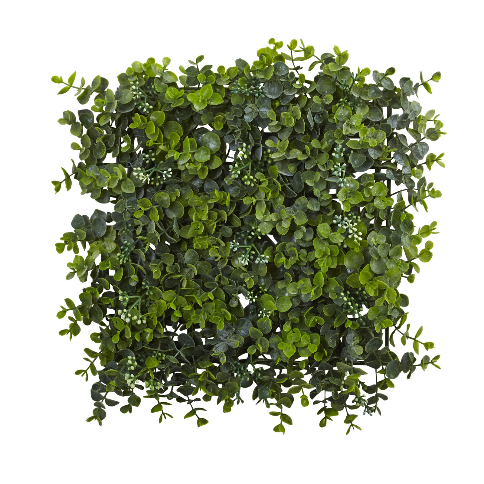 Nearly Natural 12″ x 12″ Decorative Eucalyptus Mat (Set of 8) in Green