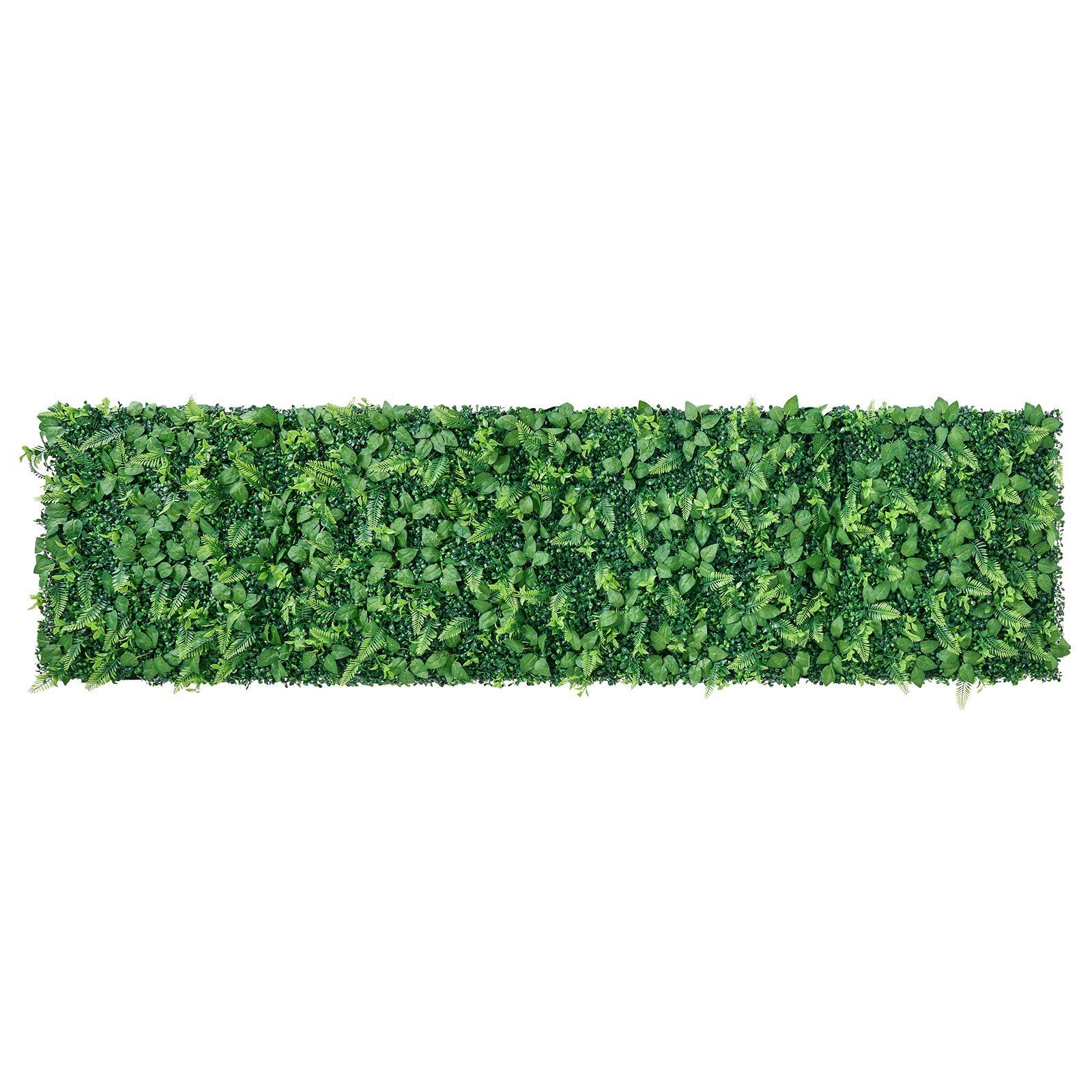 Lifelike Artificial Boxwood Panels, 4pcs 2x8ft, Dense 3D Foliage Privacy Screen